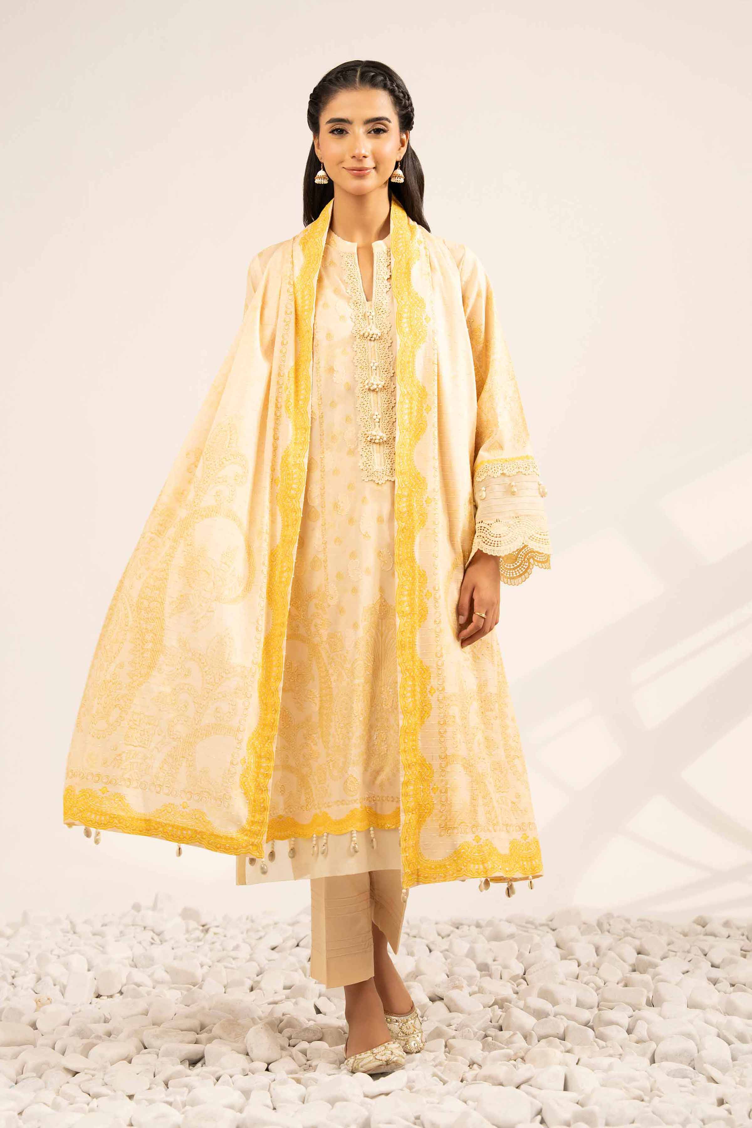 3 Piece - Digital Printed Jacquard Suit - 42502121 for Women - Unstitched Collection | Nishat | Shop Online