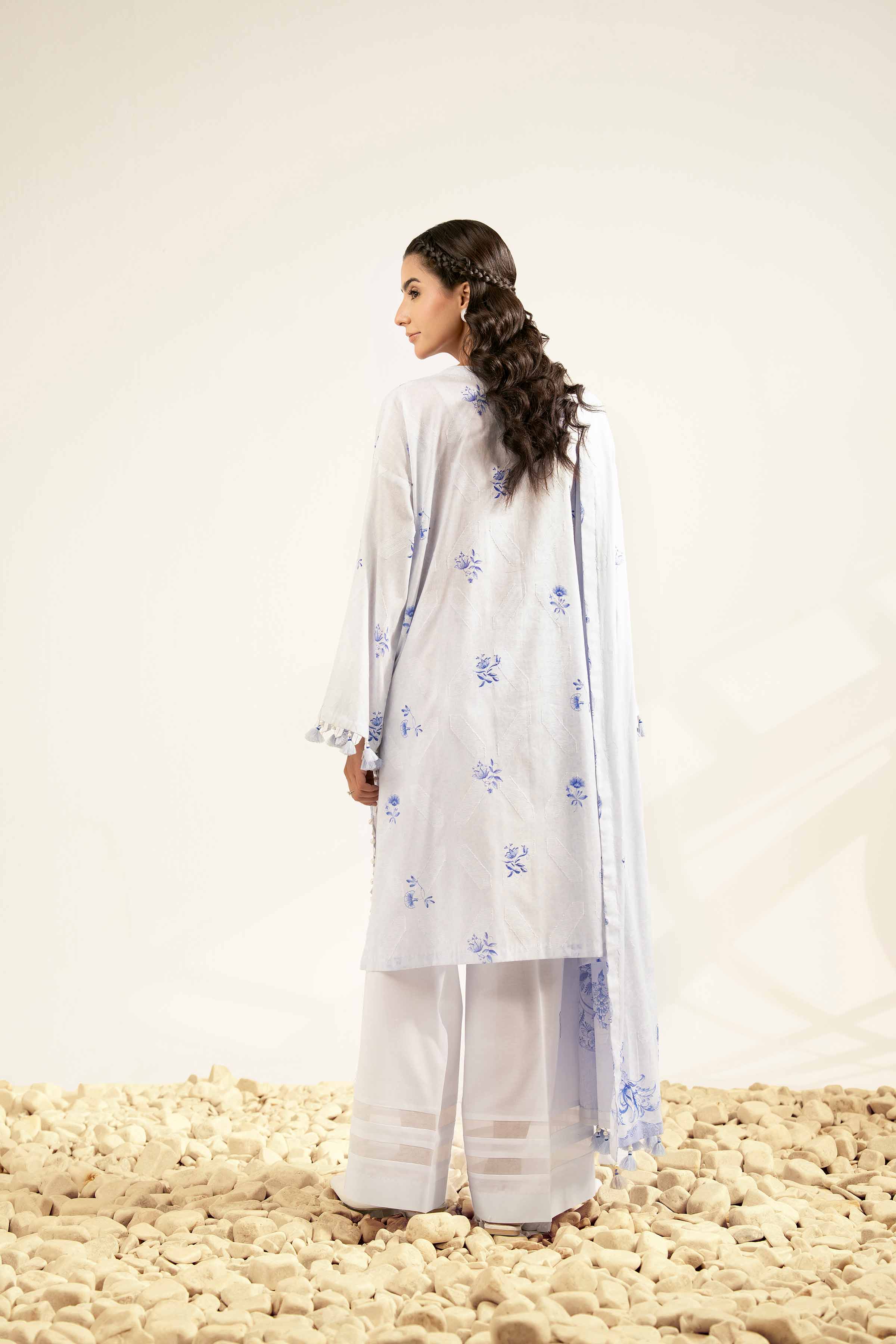 3 Piece - Digital Printed Jacquard Suit - 42502122 for Women - Unstitched Collection | Nishat | Shop Online