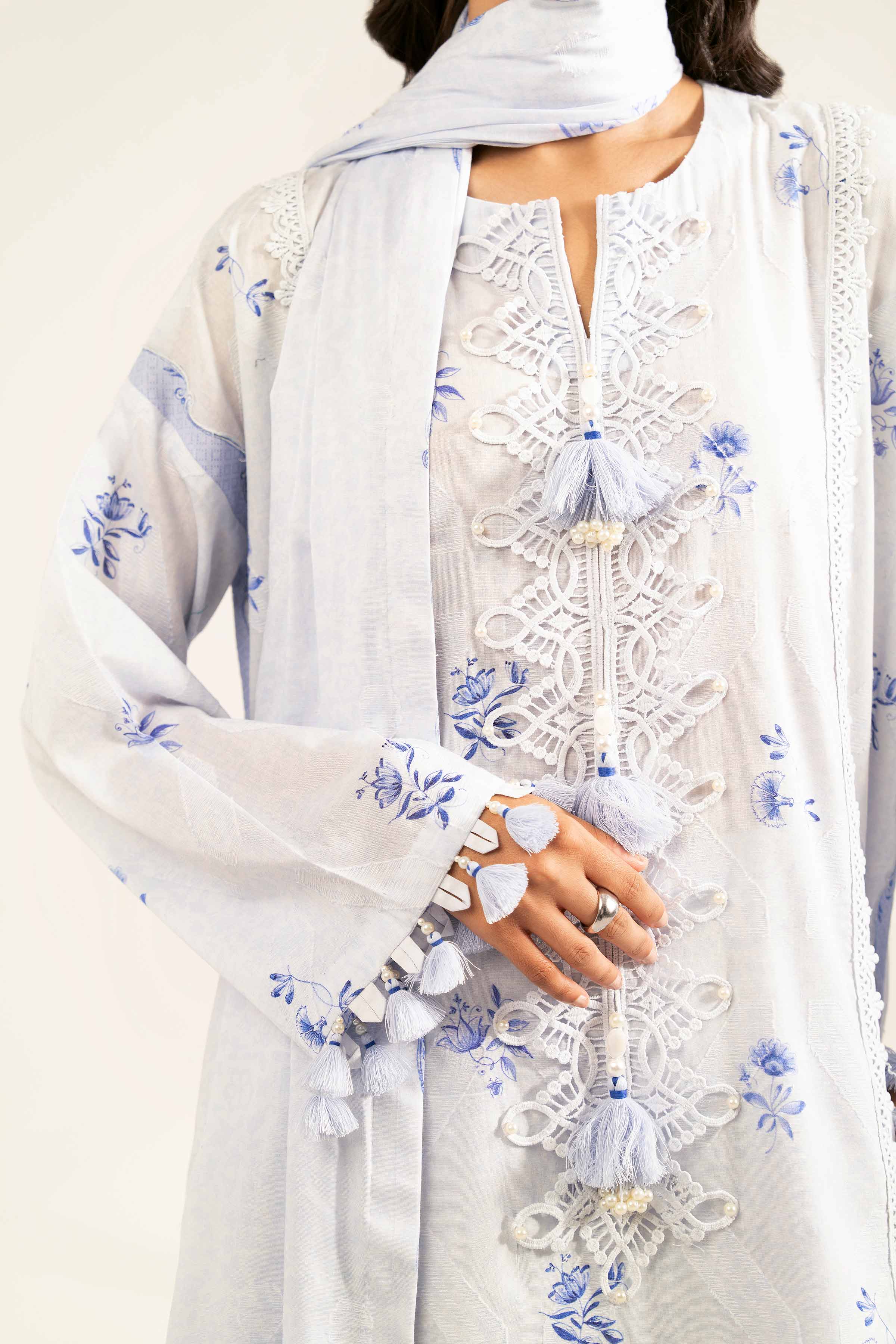 3 Piece - Digital Printed Jacquard Suit - 42502122 for Women - Unstitched Collection | Nishat | Shop Online
