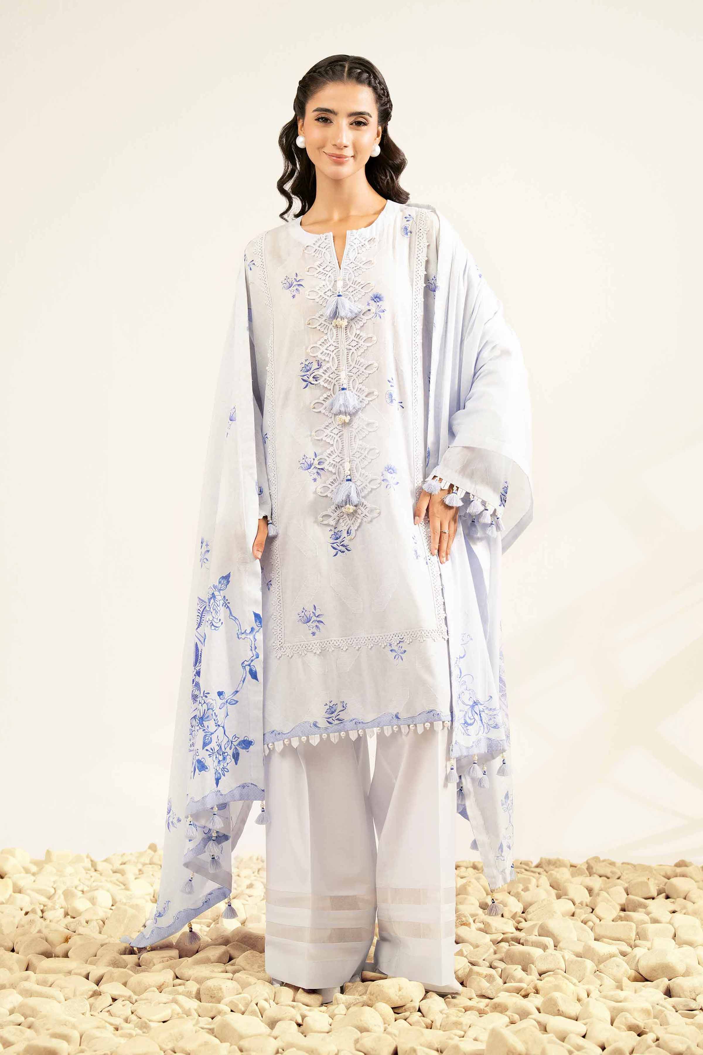 3 Piece - Digital Printed Jacquard Suit - 42502122 for Women - Unstitched Collection | Nishat | Shop Online