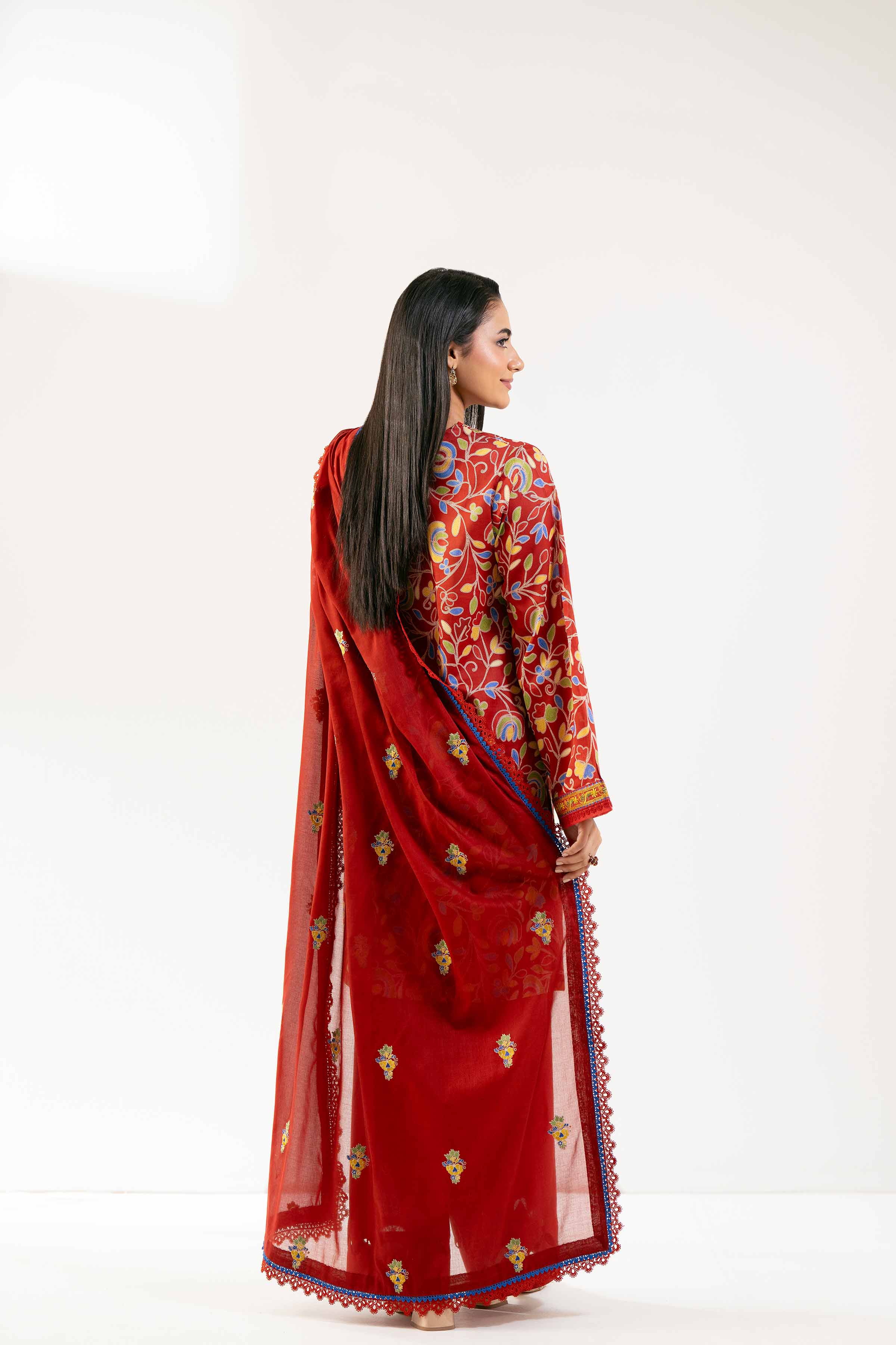 3 Piece - Printed Embroidered Suit - 42502131 for Women - Unstitched Collection | Nishat | Shop Online