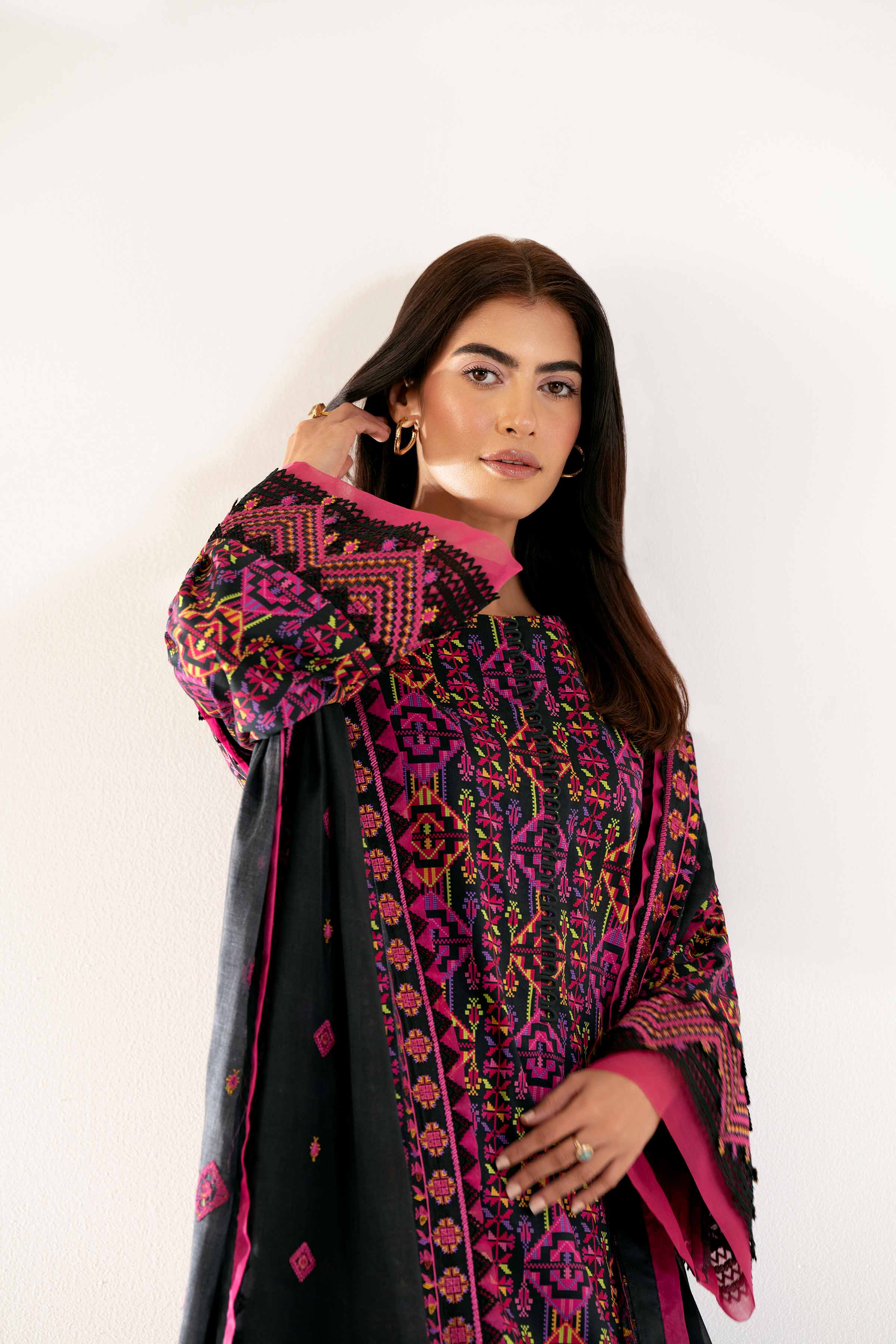 3 Piece - Printed Embroidered Suit - 42502132 for Women - Unstitched Collection | Nishat | Shop Online