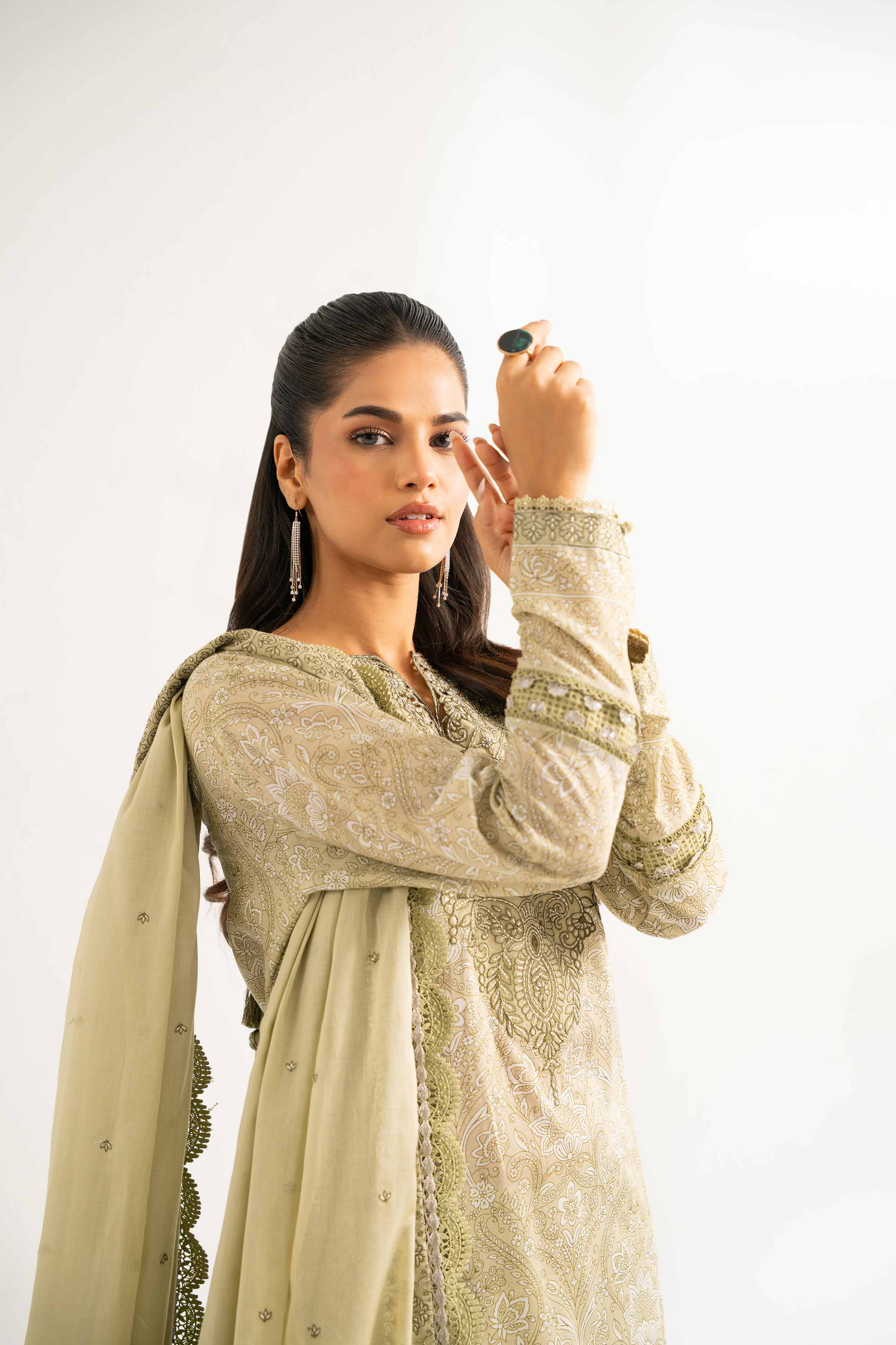 3 Piece - Printed Embroidered Suit - 42502133 for Women - Unstitched Collection | Nishat | Shop Online