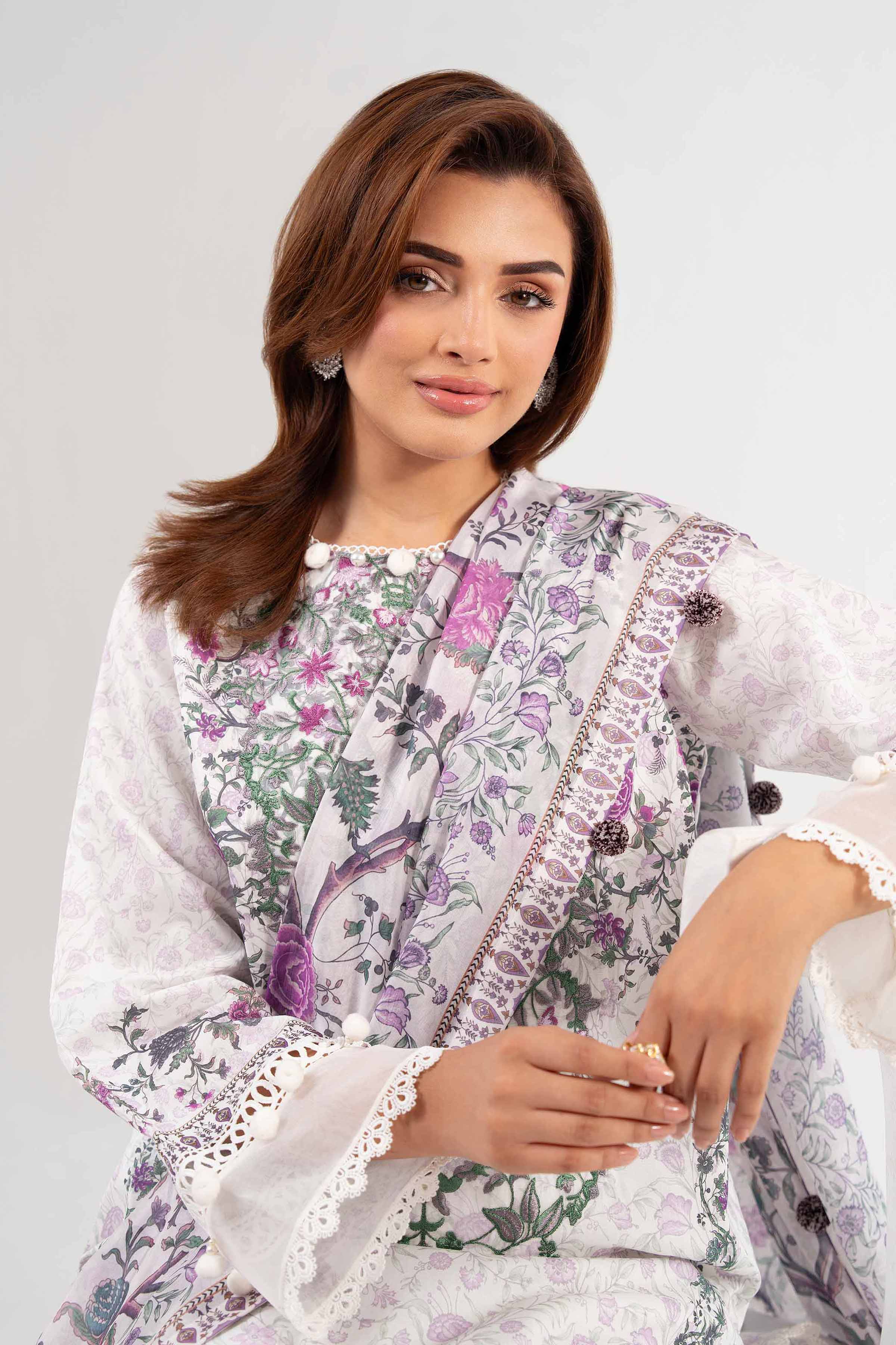 3 Piece - Digital Printed Suit - 42502134 for Women - Unstitched Collection | Nishat | Shop Online