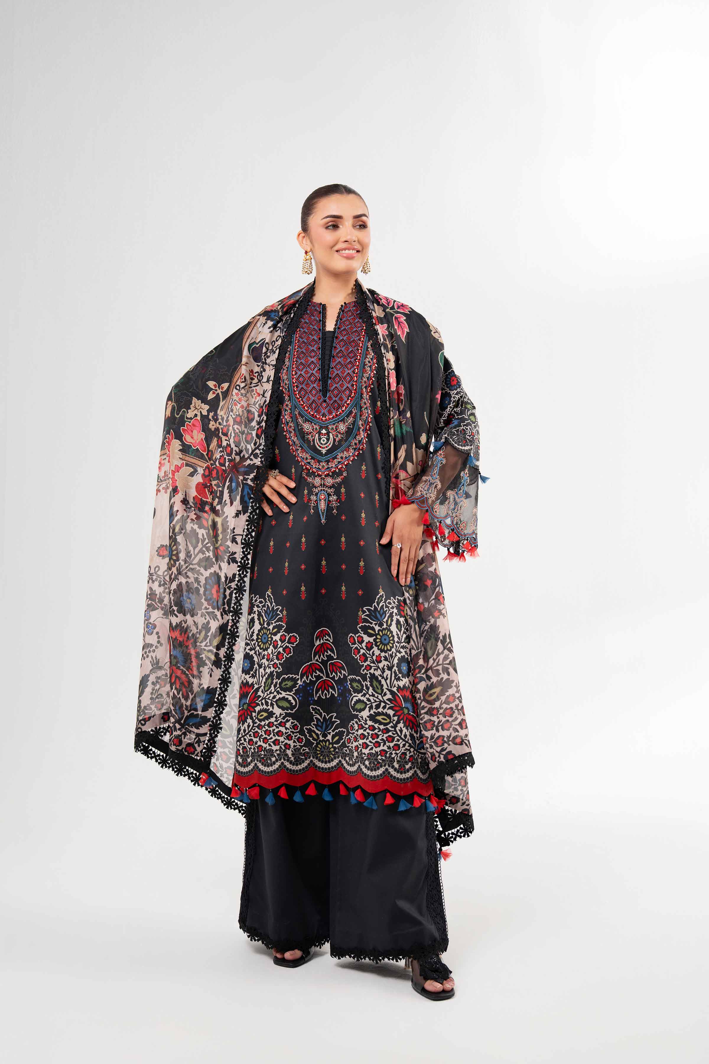 3 Piece - Digital Printed Suit - 42502135 for Women - Unstitched Collection | Nishat | Shop Online