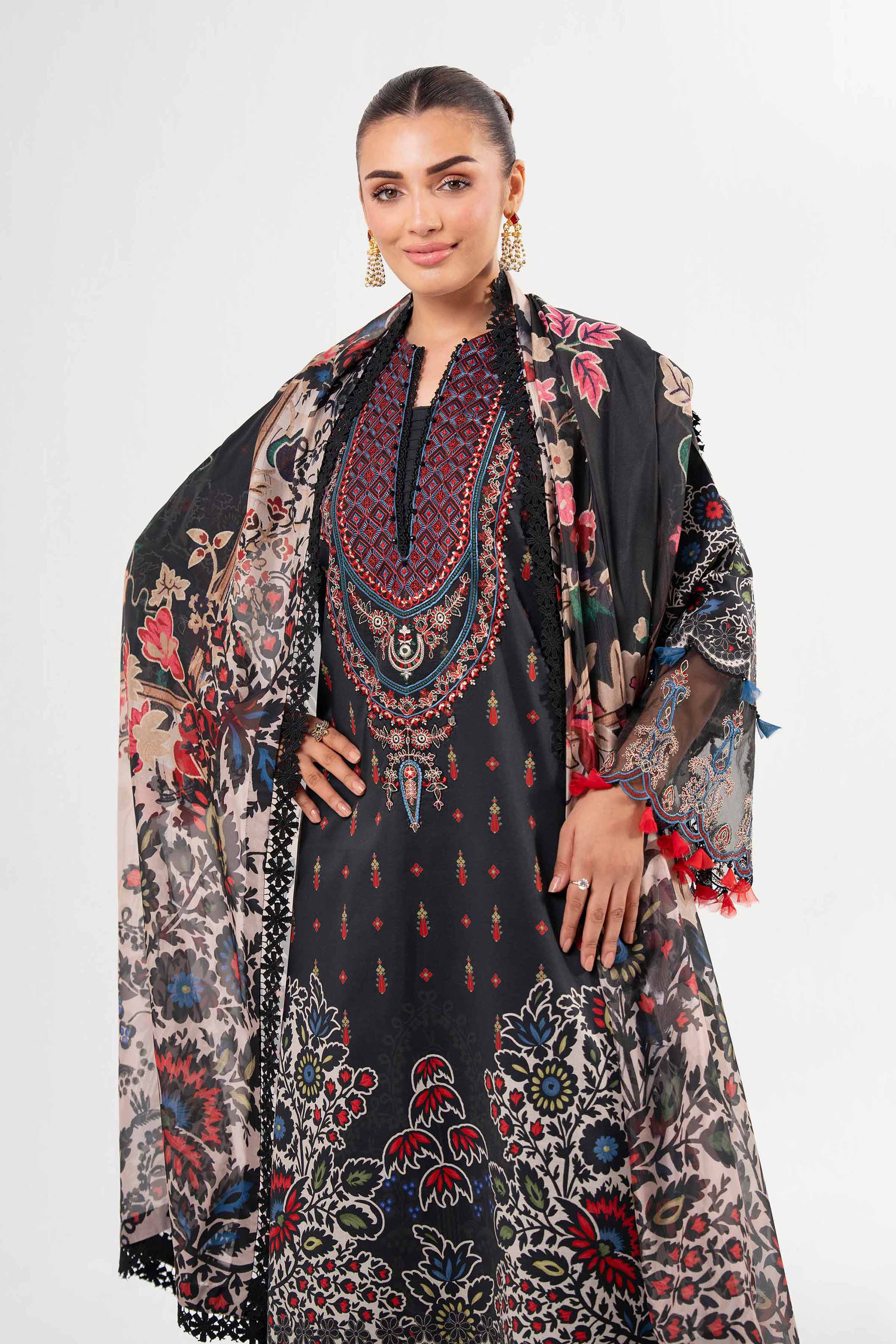 3 Piece - Digital Printed Suit - 42502135 for Women - Unstitched Collection | Nishat | Shop Online