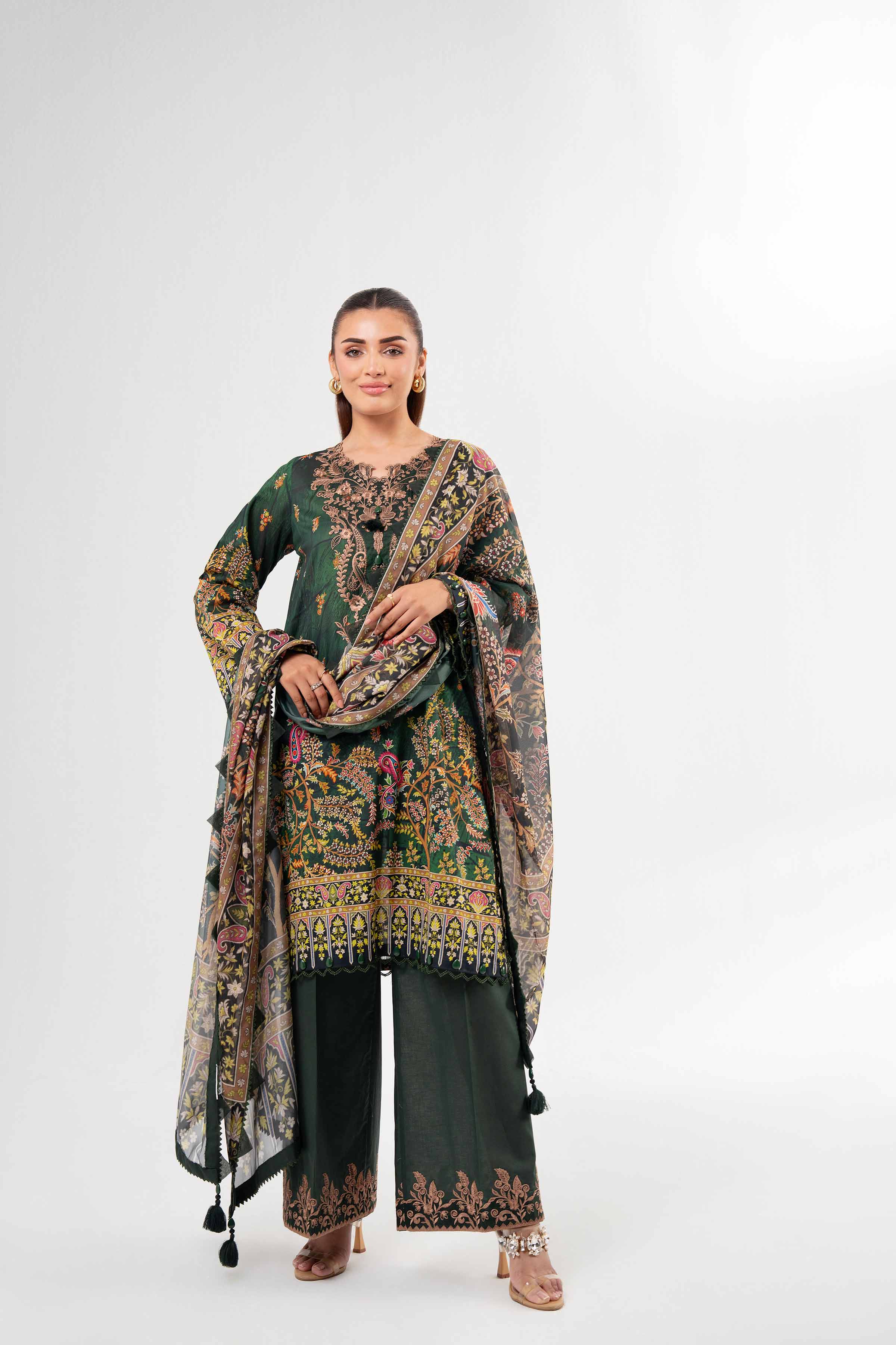 3 Piece - Digital Printed Suit - 42502136 for Women - Unstitched Collection | Nishat | Shop Online