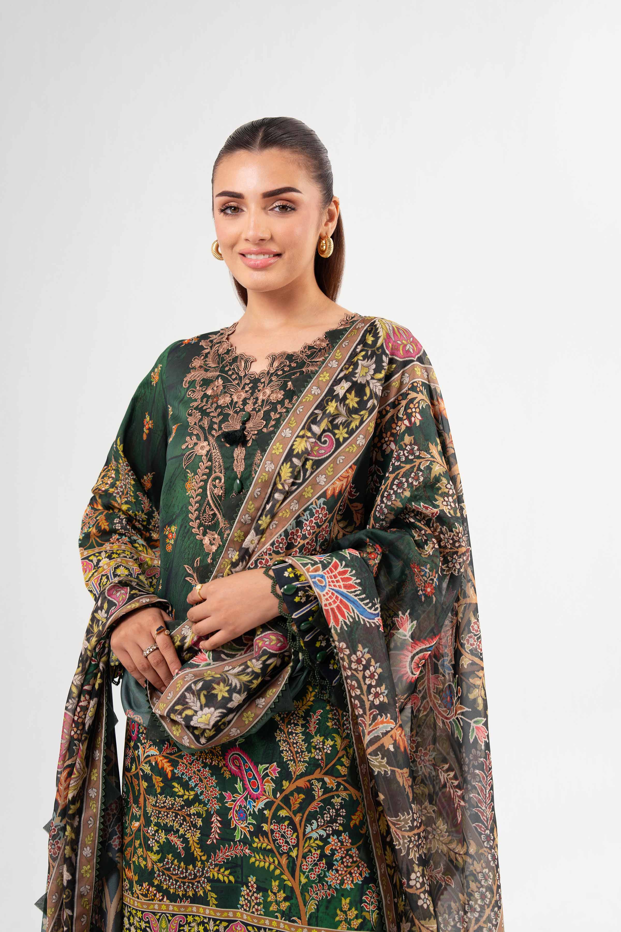 3 Piece - Digital Printed Suit - 42502136 for Women - Unstitched Collection | Nishat | Shop Online