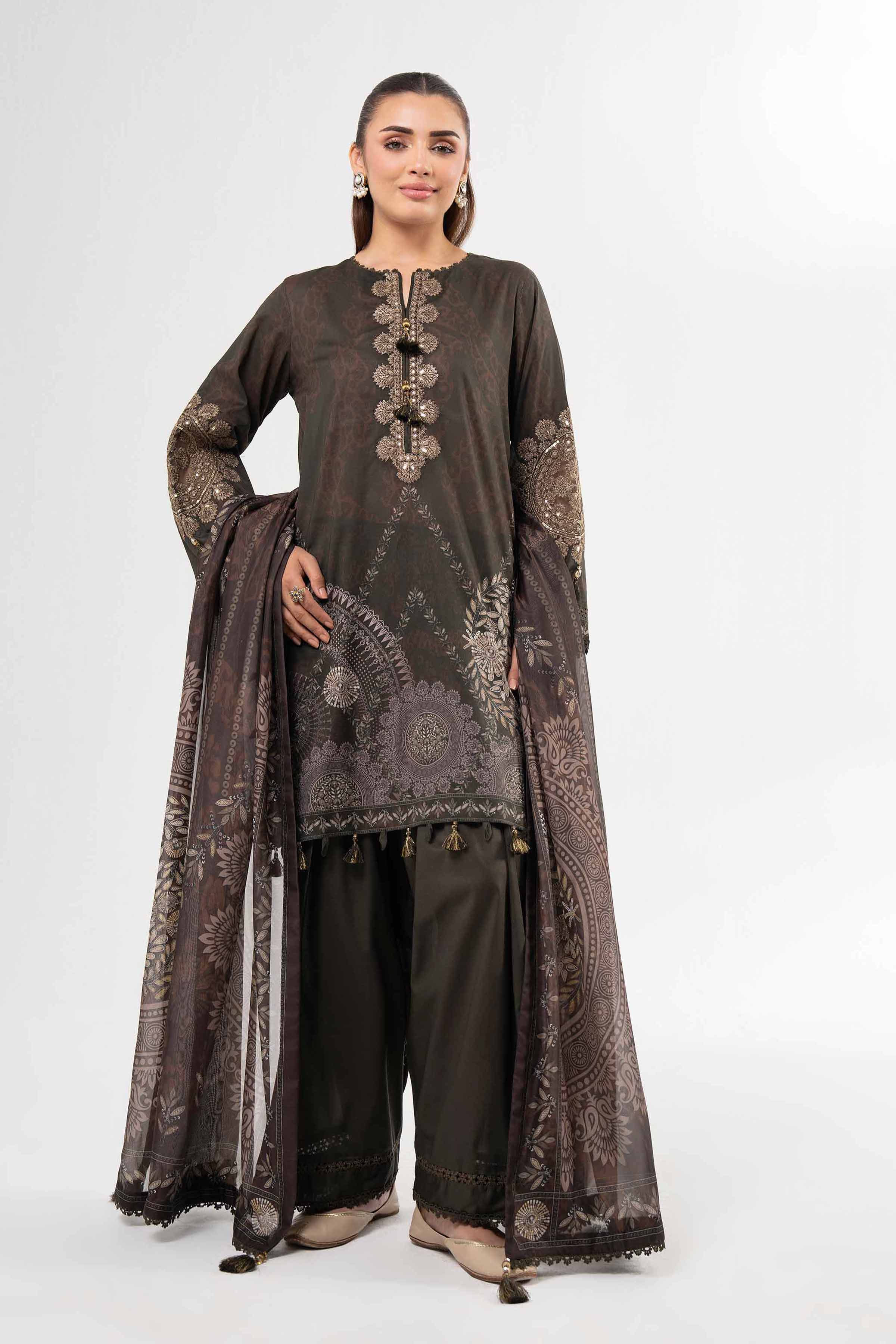 3 Piece - Digital Printed Suit - 42502137 for Women - Unstitched Collection | Nishat | Shop Online