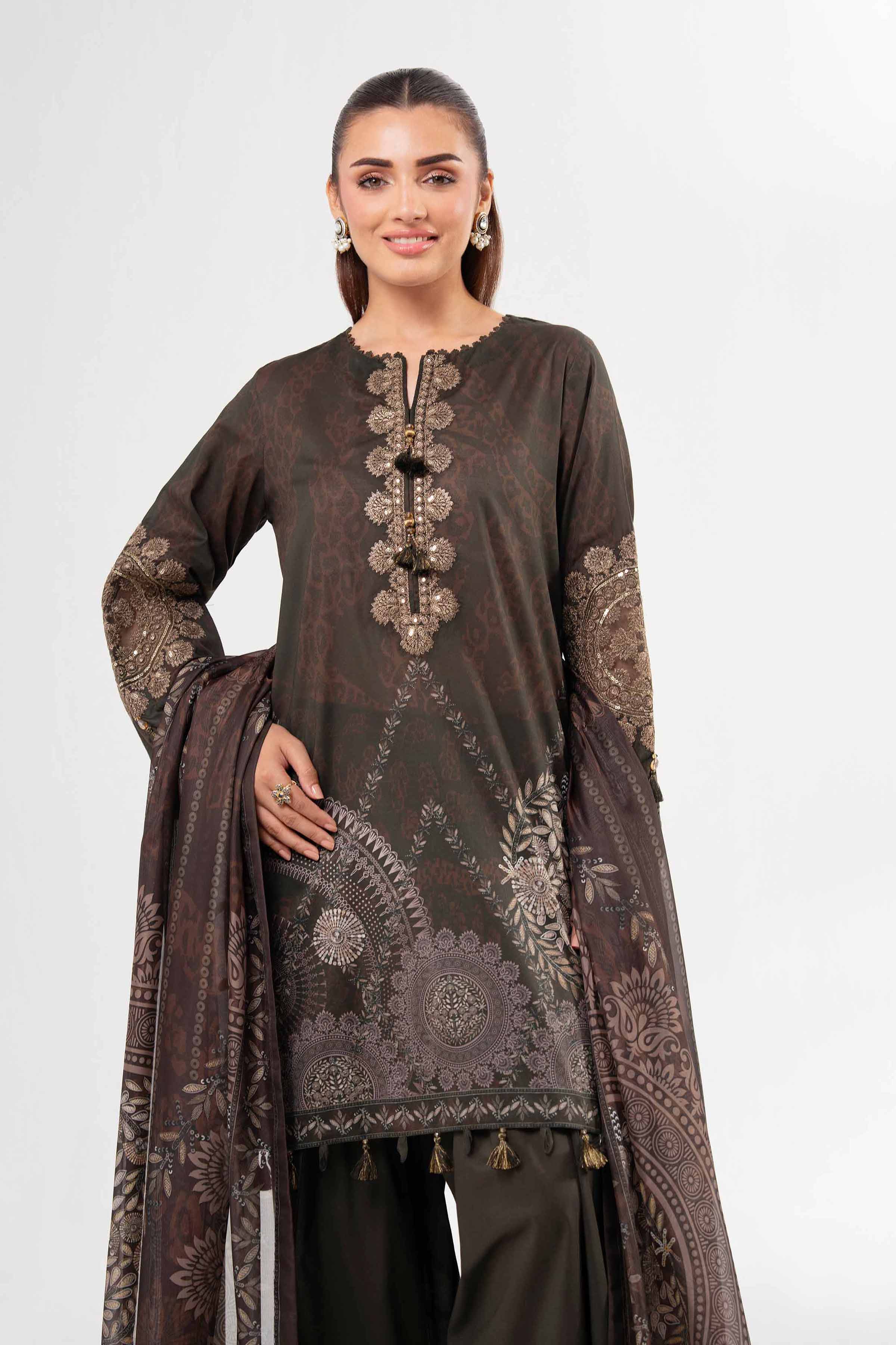 3 Piece - Digital Printed Suit - 42502137 for Women - Unstitched Collection | Nishat | Shop Online