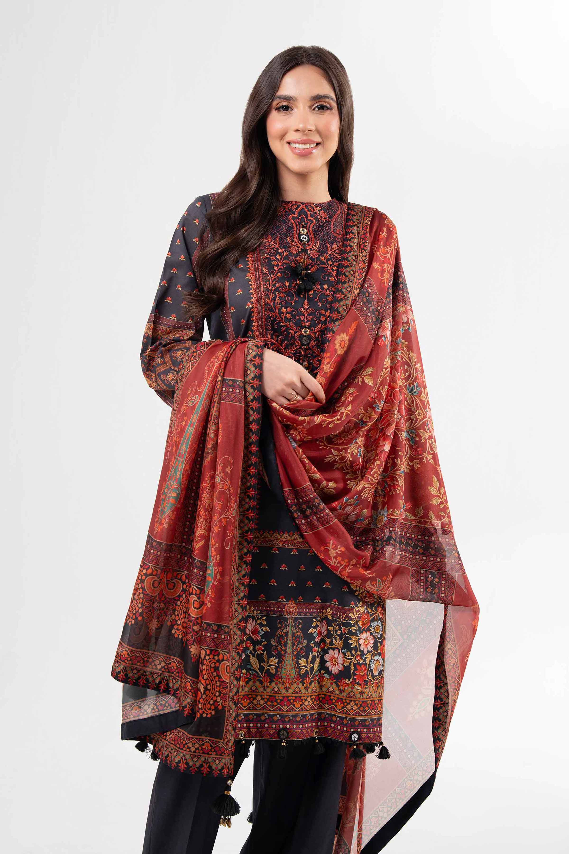 3 Piece - Digital Printed Suit - 42502138 for Women - Unstitched Collection | Nishat | Shop Online