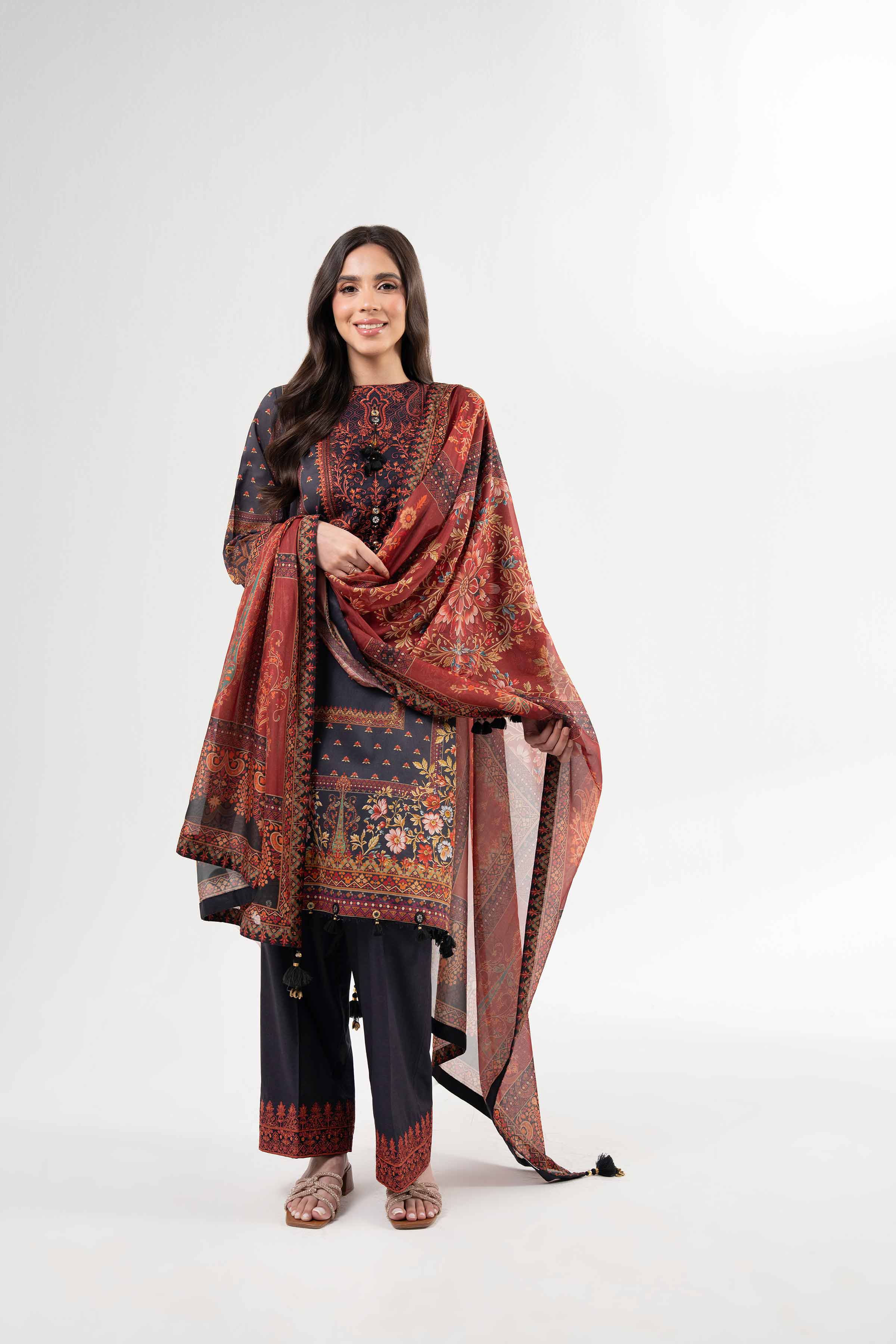 3 Piece - Digital Printed Suit - 42502138 for Women - Unstitched Collection | Nishat | Shop Online