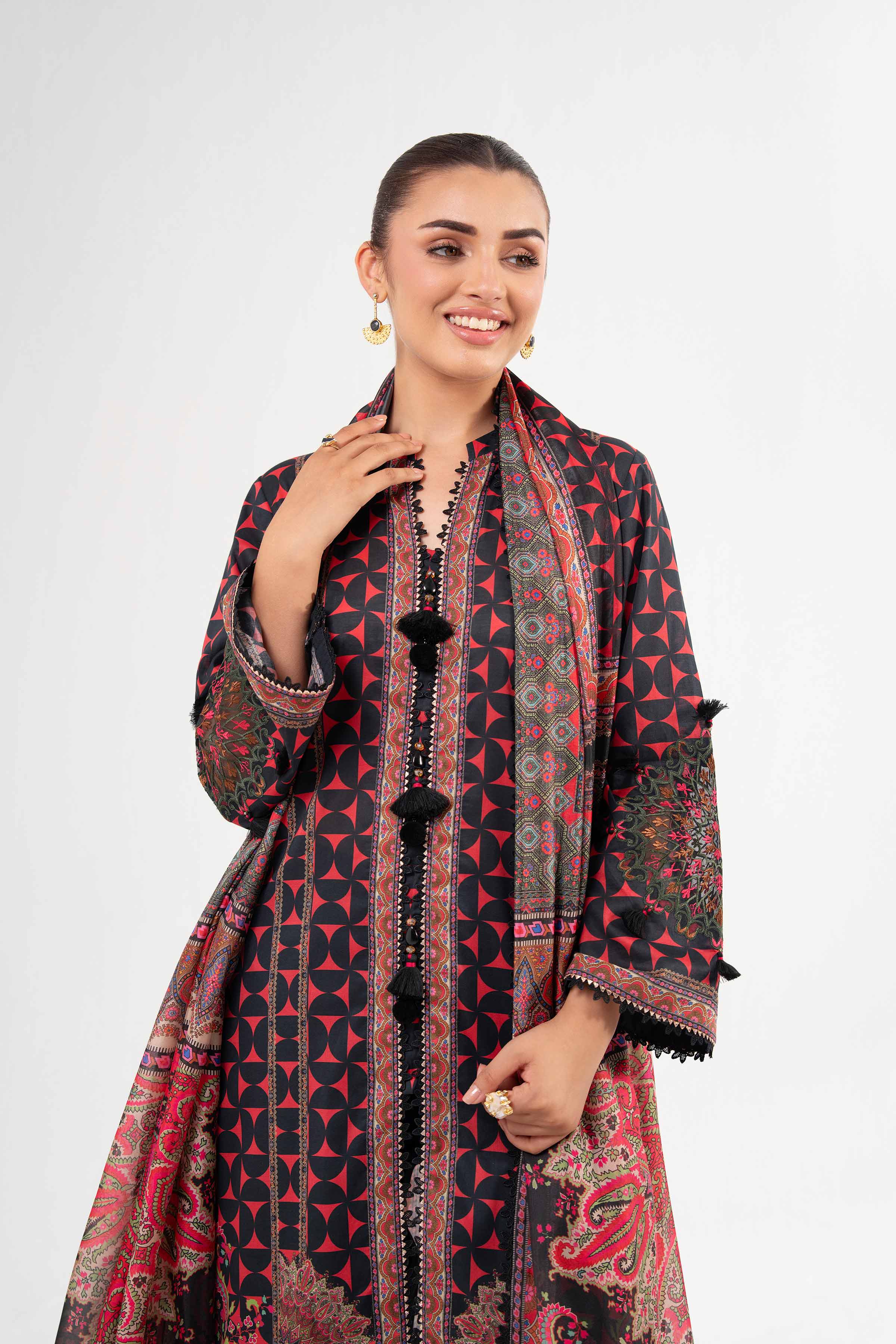 3 Piece - Digital Printed Suit - 42502139 for Women - Unstitched Collection | Nishat | Shop Online