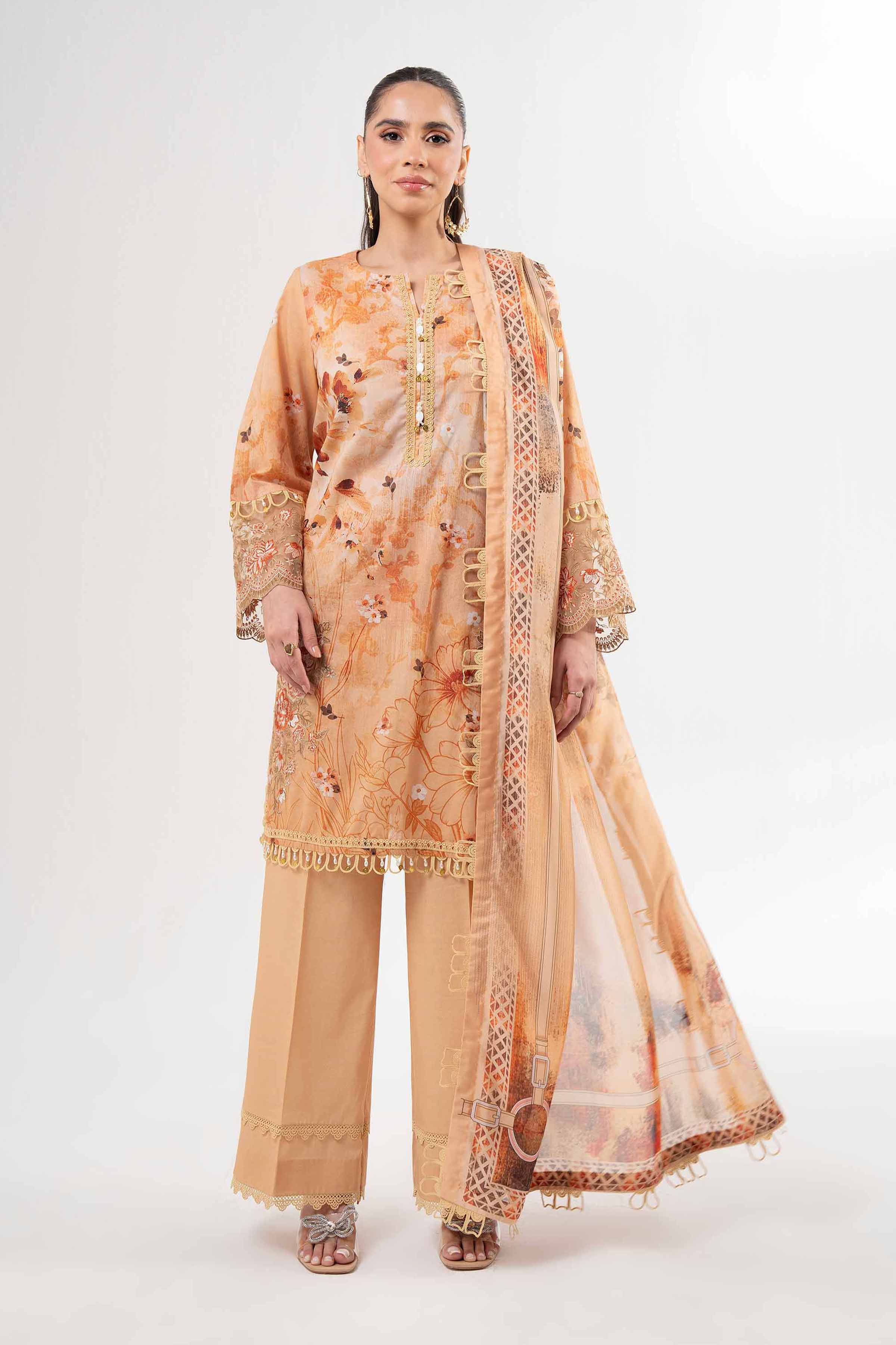 3 Piece - Digital Printed Suit - 42502140 for Women - Unstitched Collection | Nishat | Shop Online