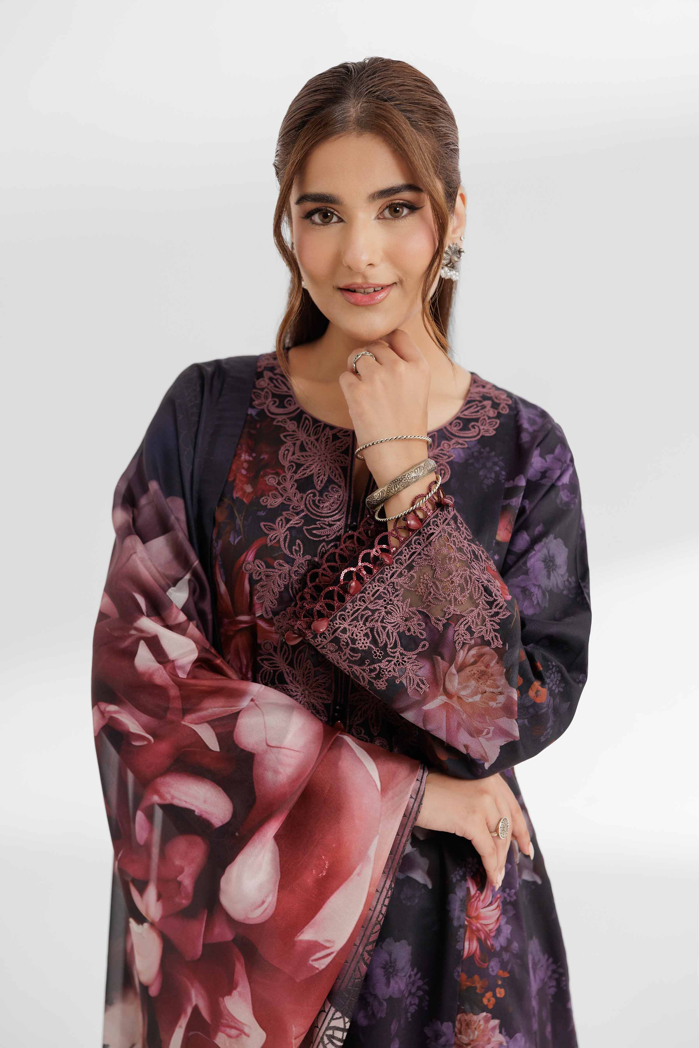 3 Piece - Digital Printed Suit - 42502141 for Women - Unstitched Collection | Nishat | Shop Online