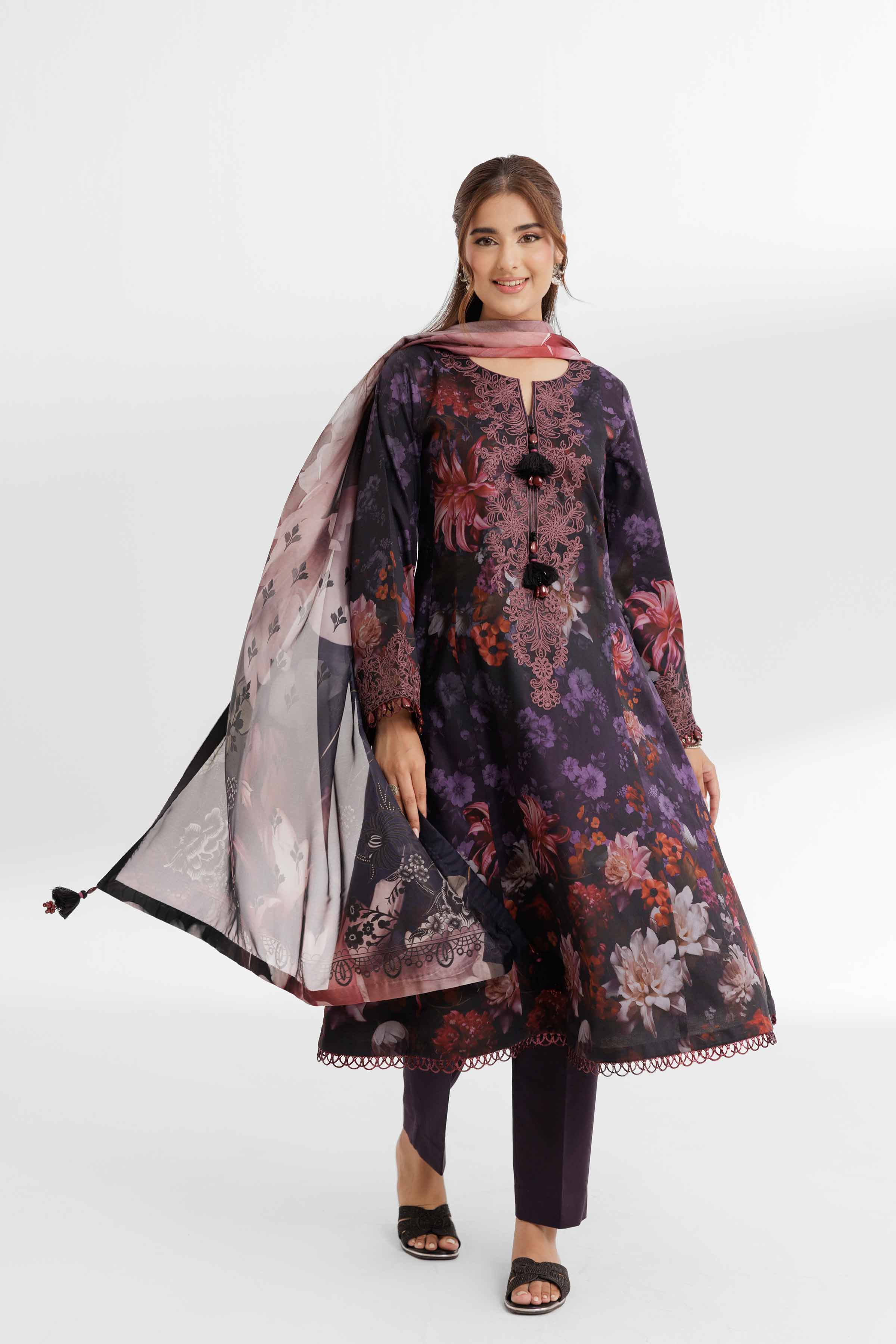 3 Piece - Digital Printed Suit - 42502141 for Women - Unstitched Collection | Nishat | Shop Online