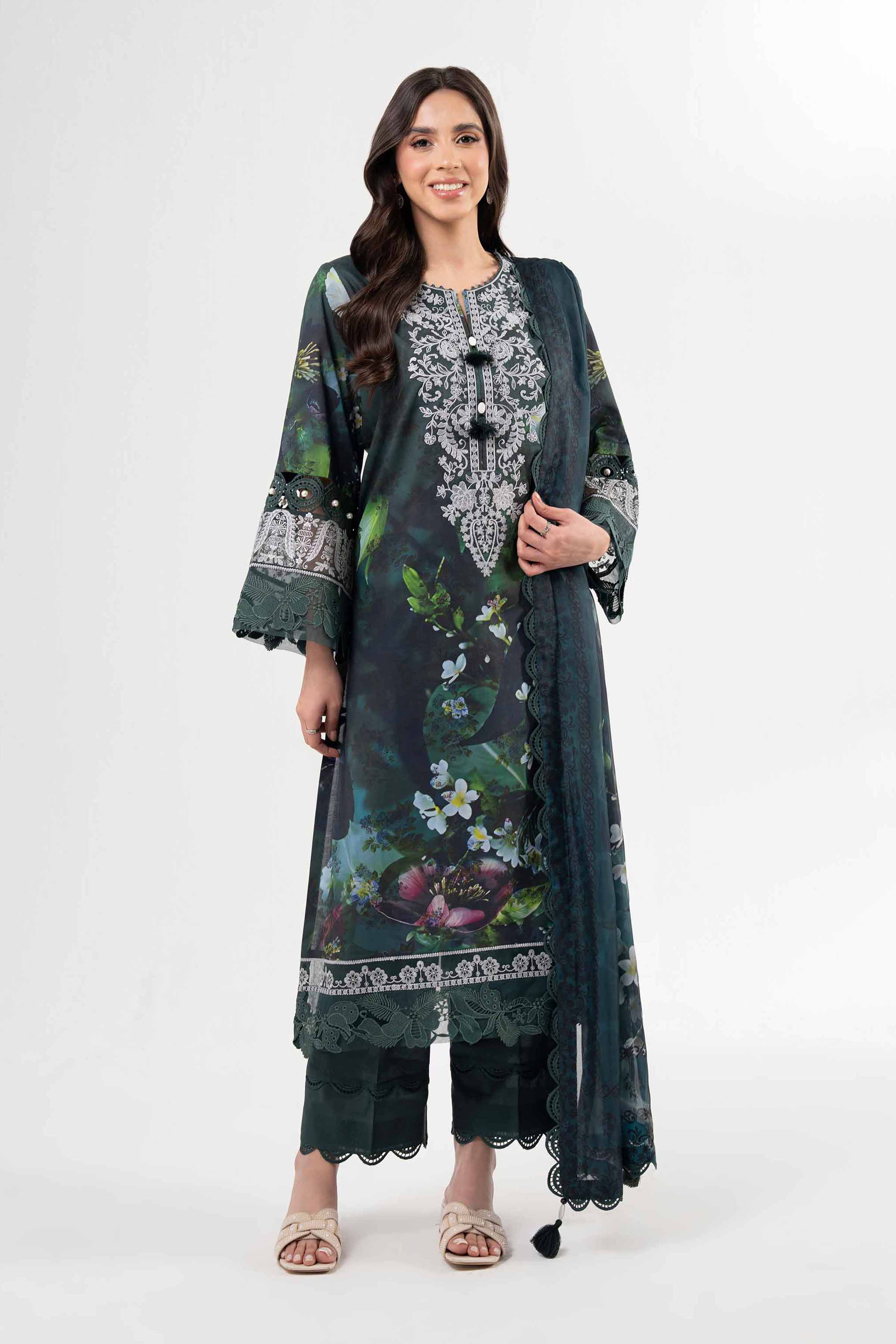 3 Piece - Digital Printed Suit - 42502142 for Women - Unstitched Collection | Nishat | Shop Online