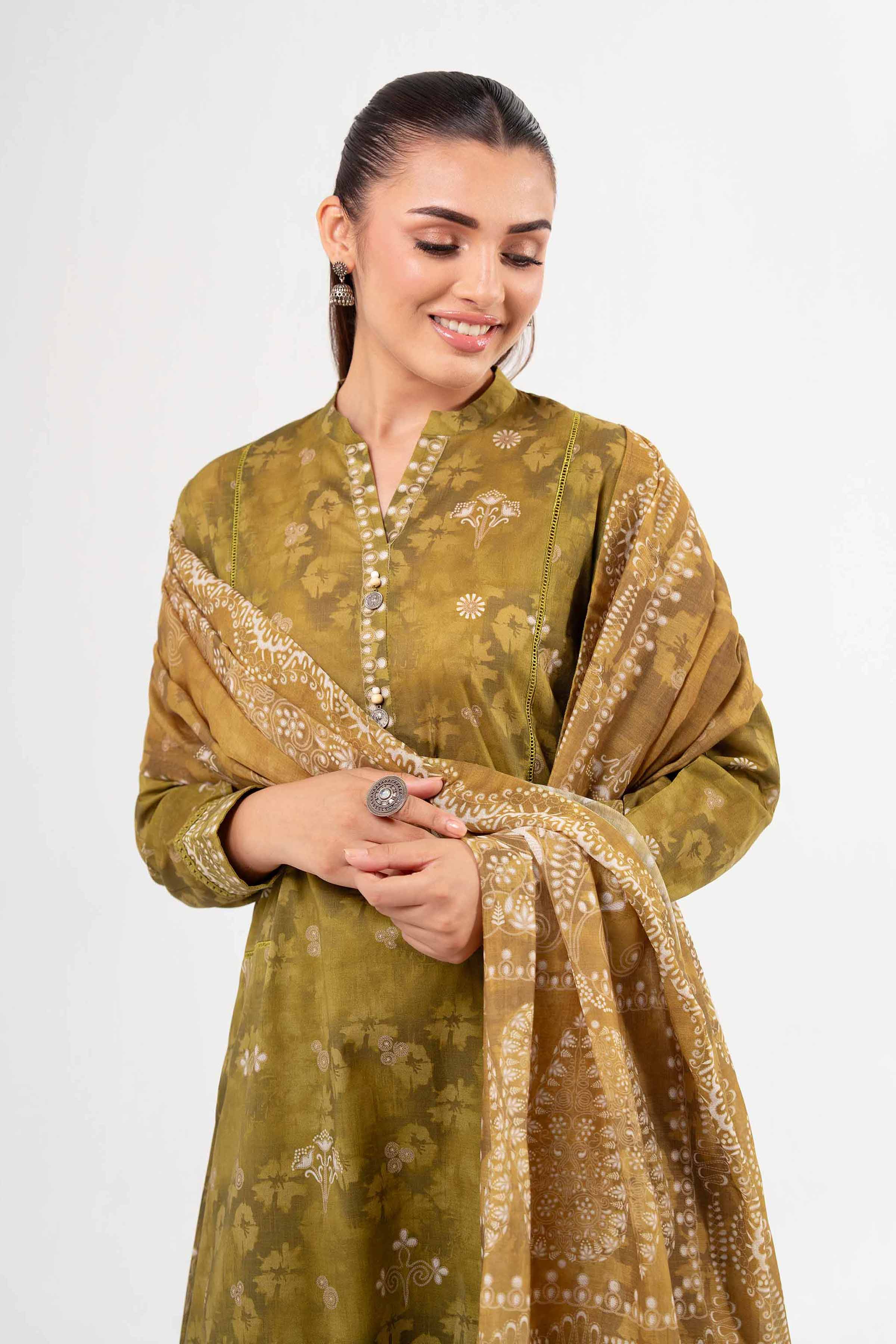 3 Piece - Digital Printed Suit - 42502147 for Women - Unstitched Collection | Nishat | Shop Online