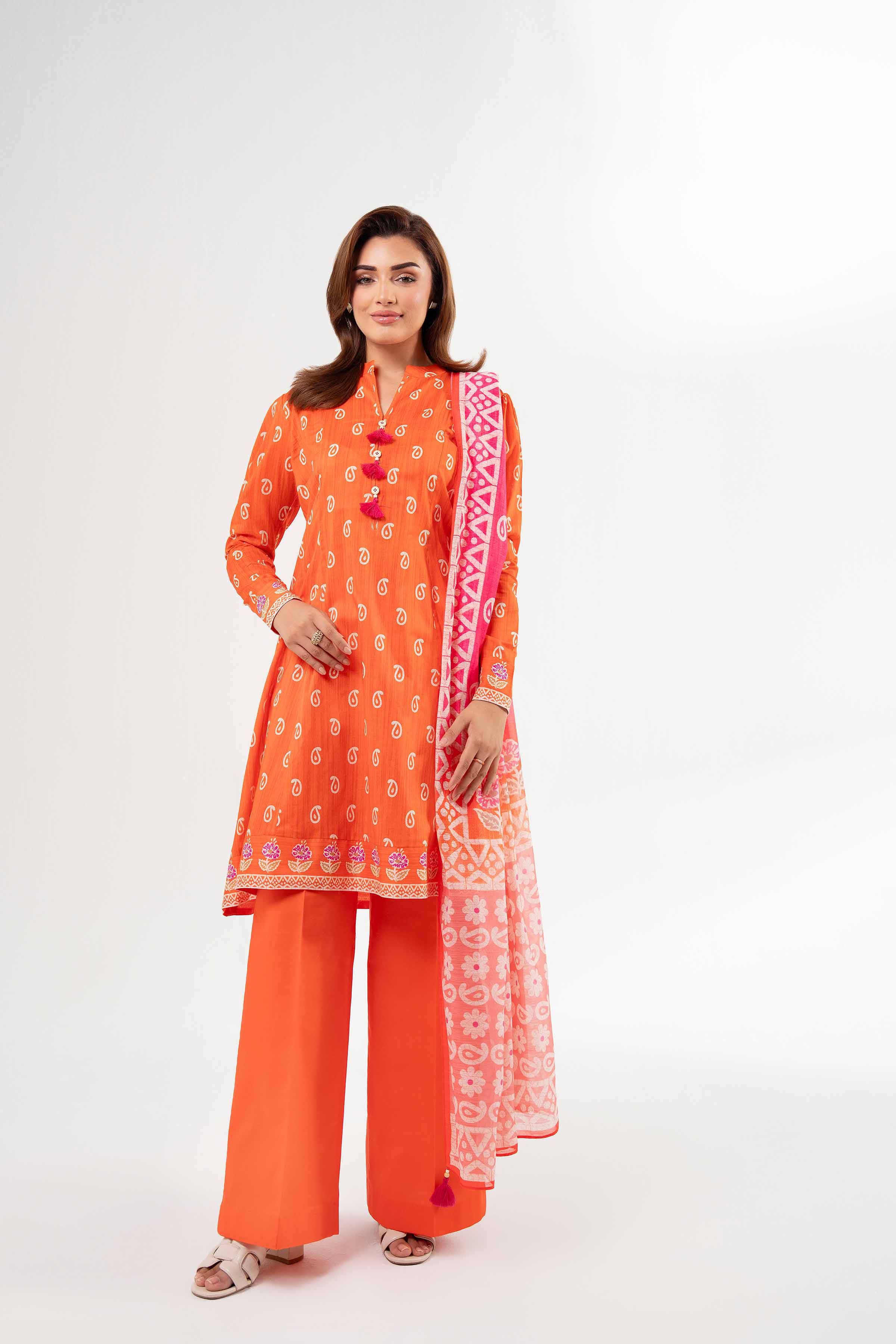 3 Piece - Digital Printed Suit - 42502149 for Women - Unstitched Collection | Nishat | Shop Online
