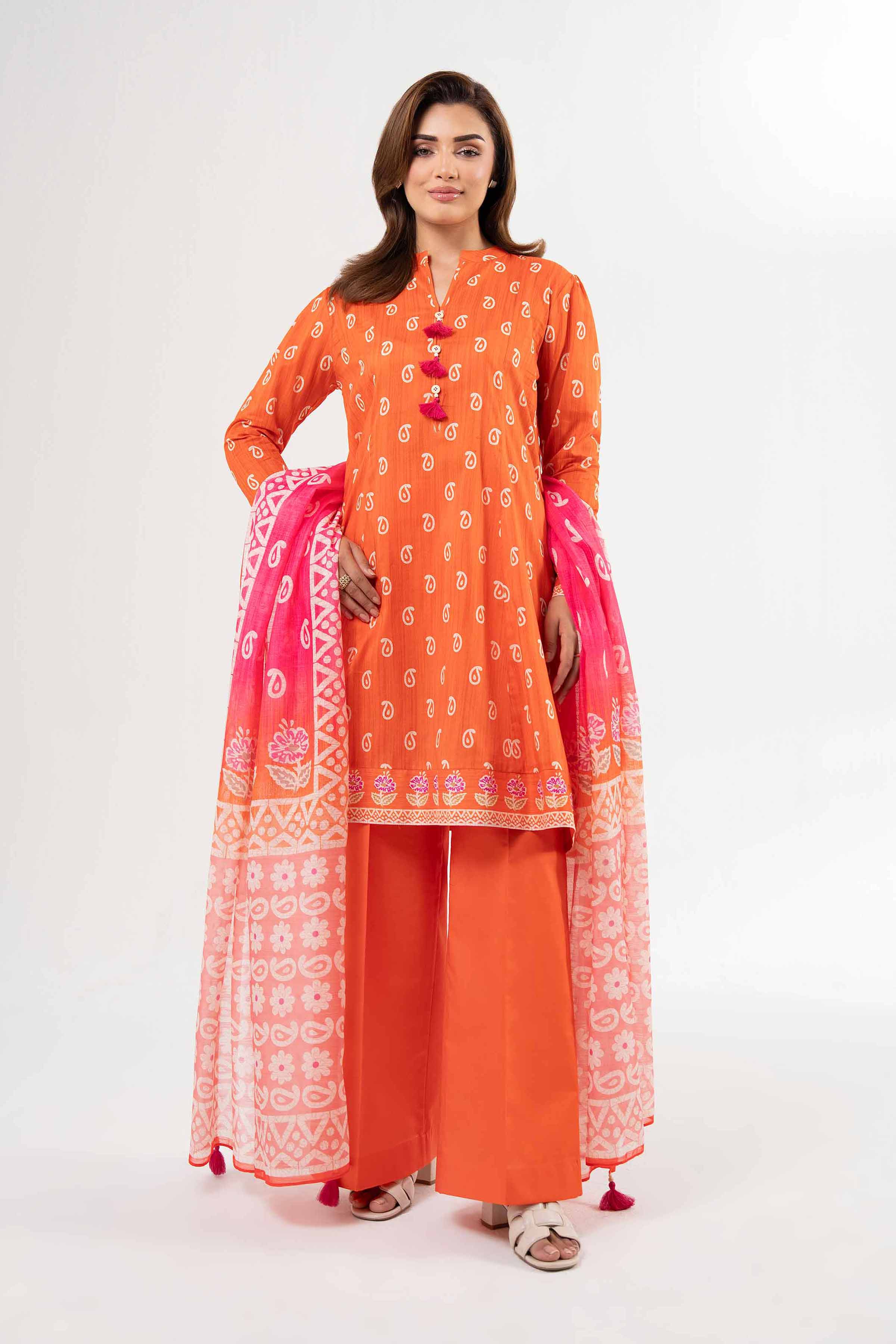 3 Piece - Digital Printed Suit - 42502149 for Women - Unstitched Collection | Nishat | Shop Online