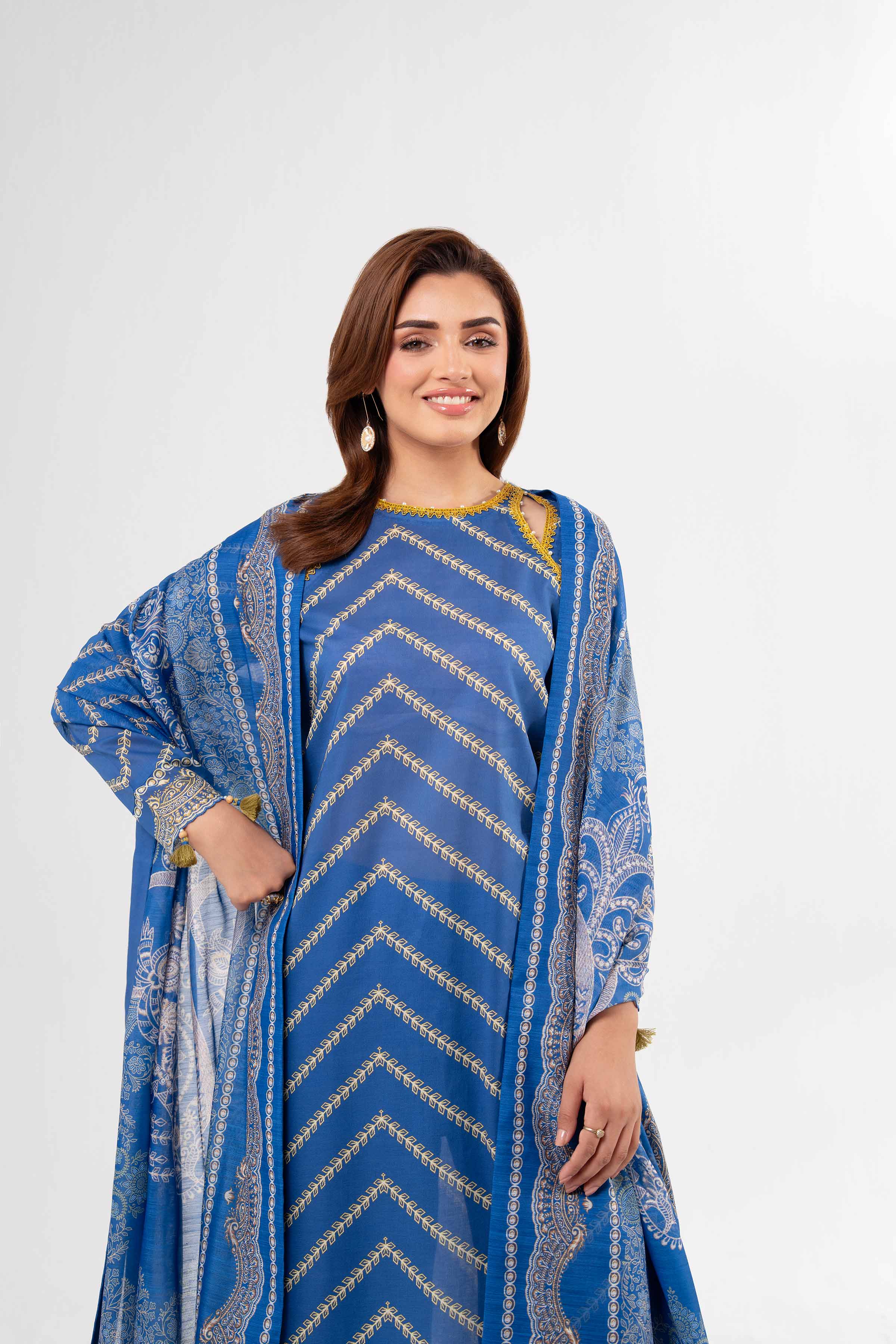 3 Piece - Digital Printed Suit - 42502153 for Women - Unstitched Collection | Nishat | Shop Online