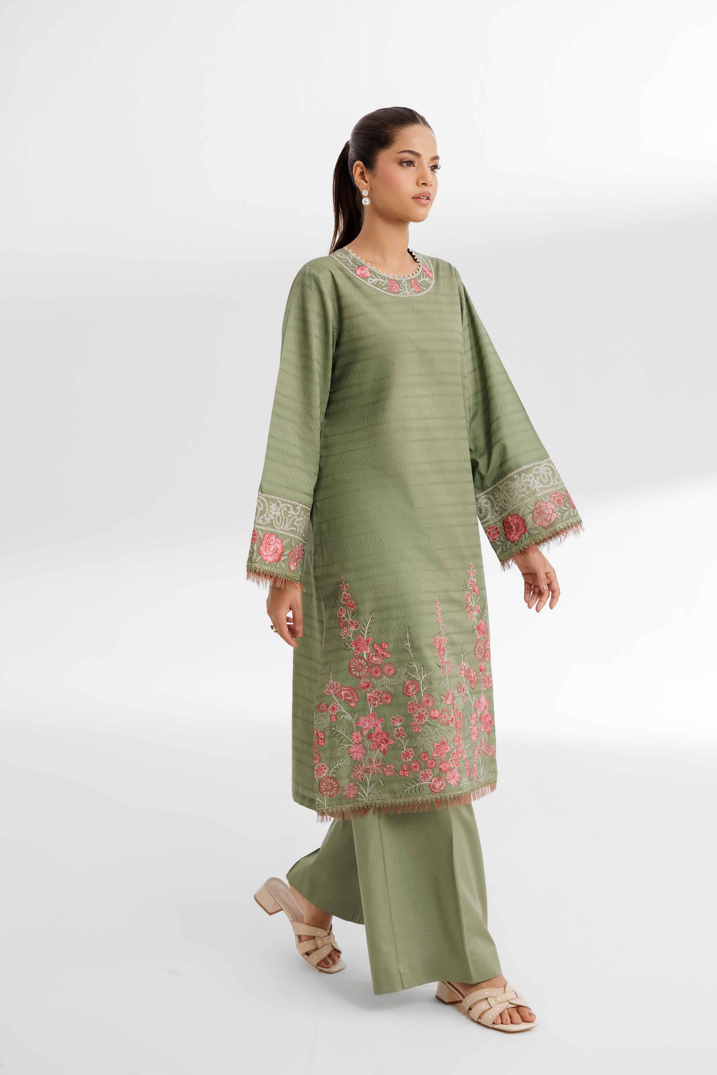 2 Piece - Dyed Embroidered Suit - 42502155 for Women - Unstitched Collection | Nishat | Shop Online