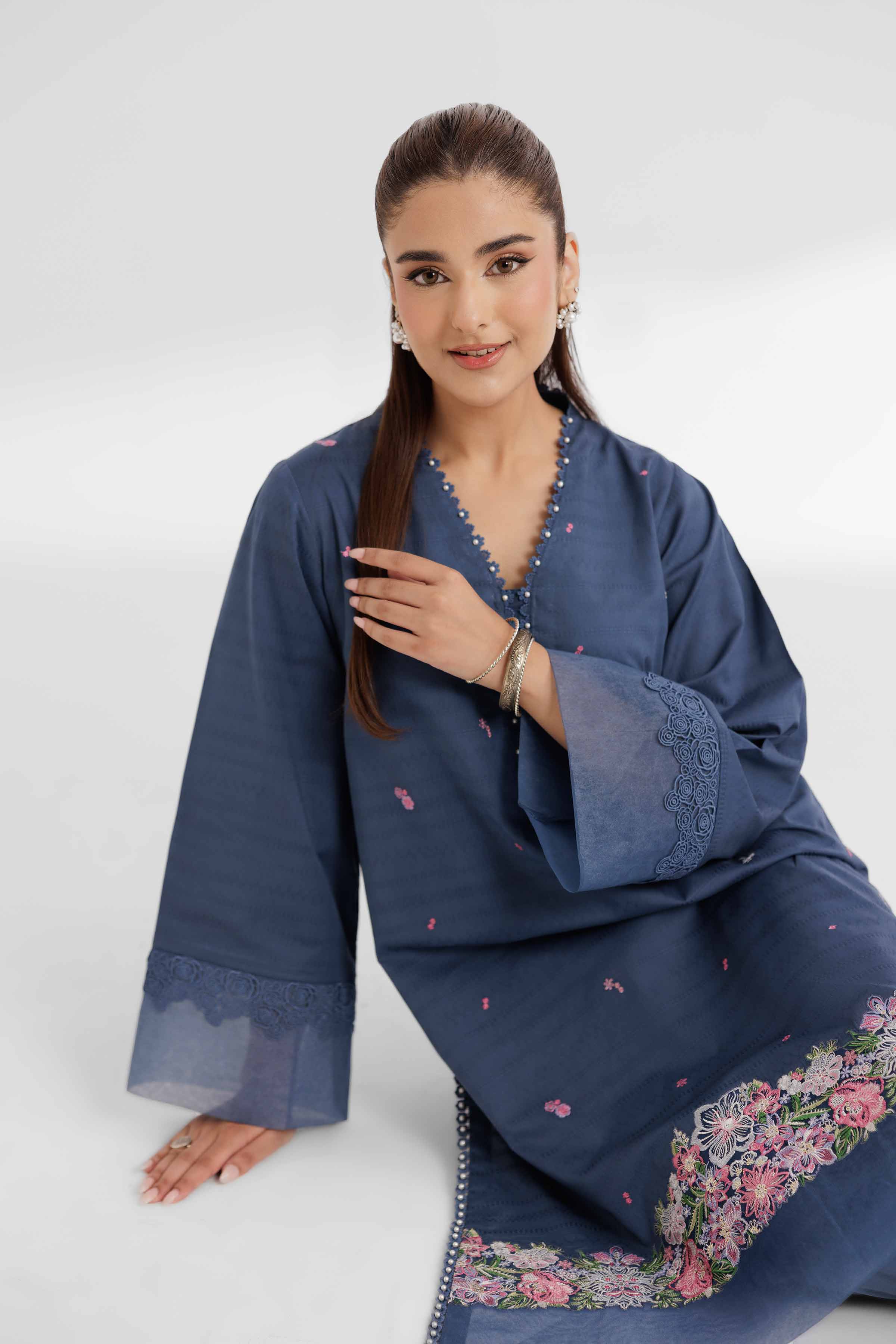 2 Piece - Dyed Embroidered Suit - 42502157 for Women - Unstitched Collection | Nishat | Shop Online