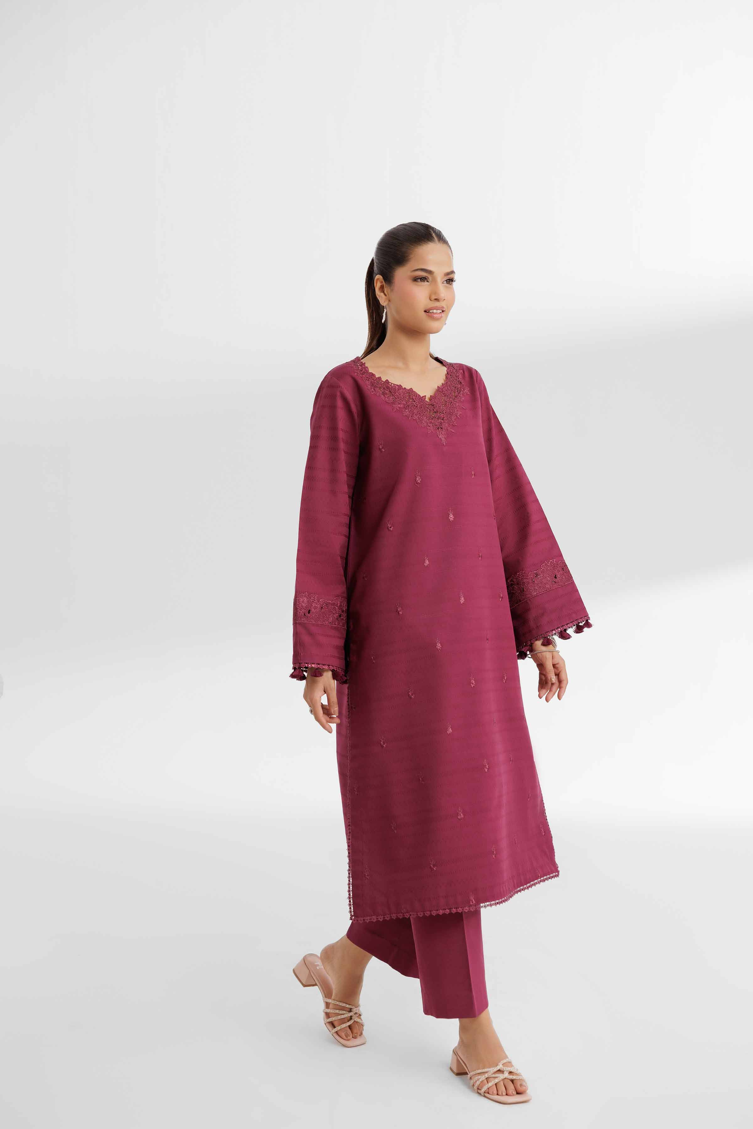 2 Piece - Dyed Embroidered Suit - 42502158 for Women - Unstitched Collection | Nishat | Shop Online
