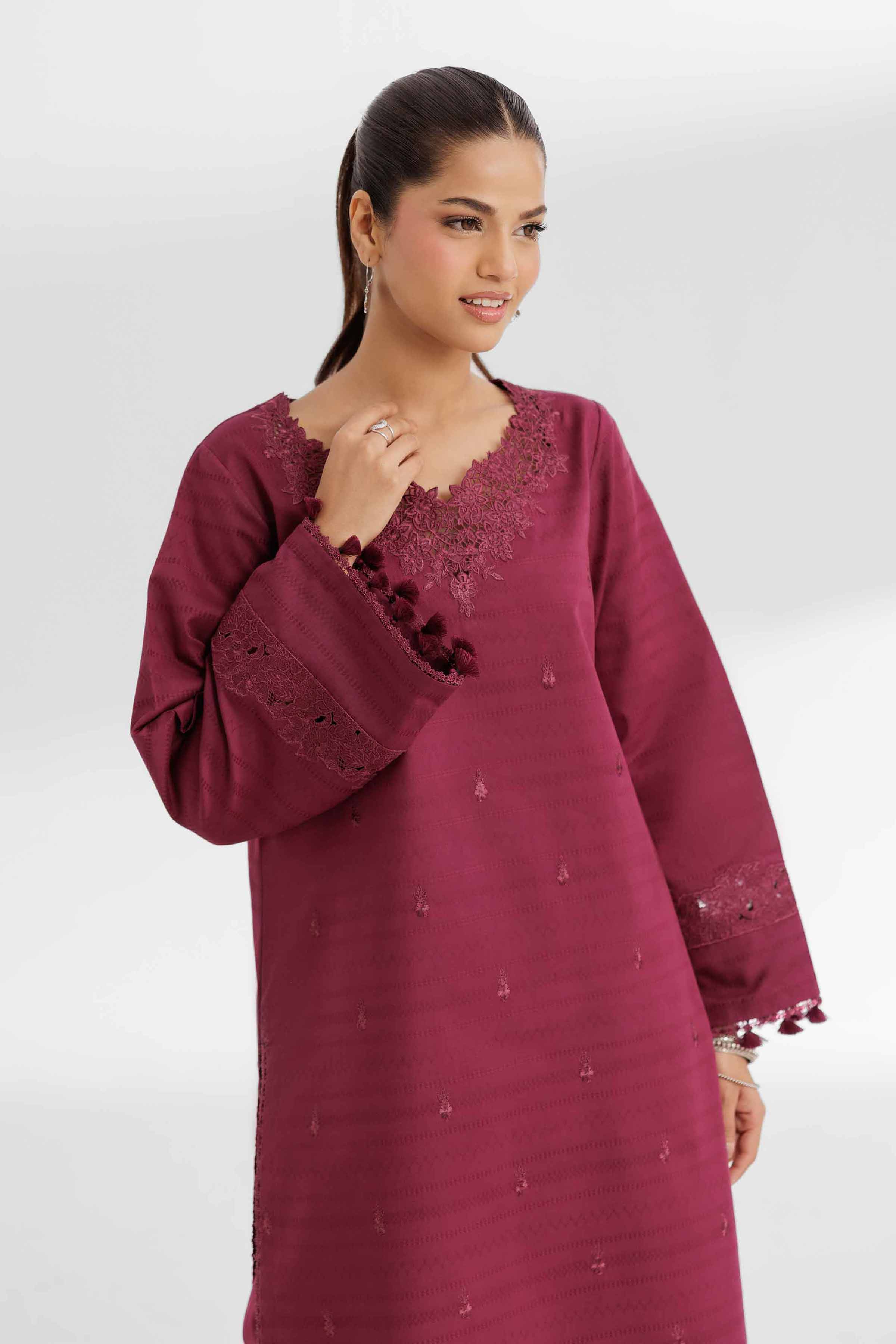 2 Piece - Dyed Embroidered Suit - 42502158 for Women - Unstitched Collection | Nishat | Shop Online