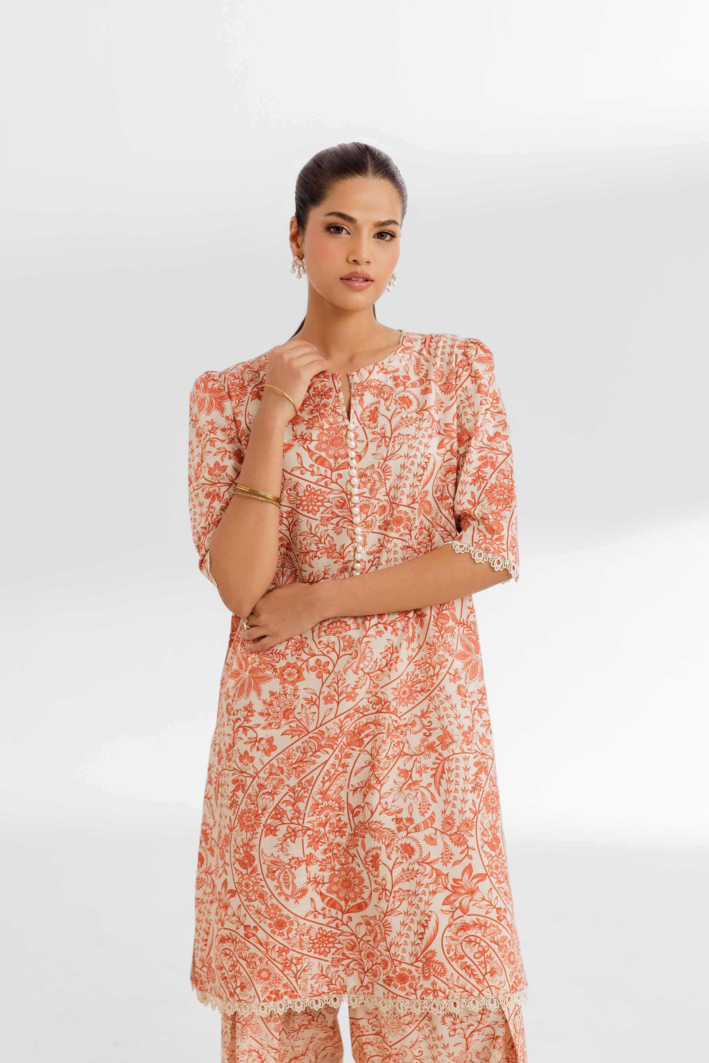 2 Piece - Printed Suit - 42502161 for Women - Unstitched Collection | Nishat | Shop Online