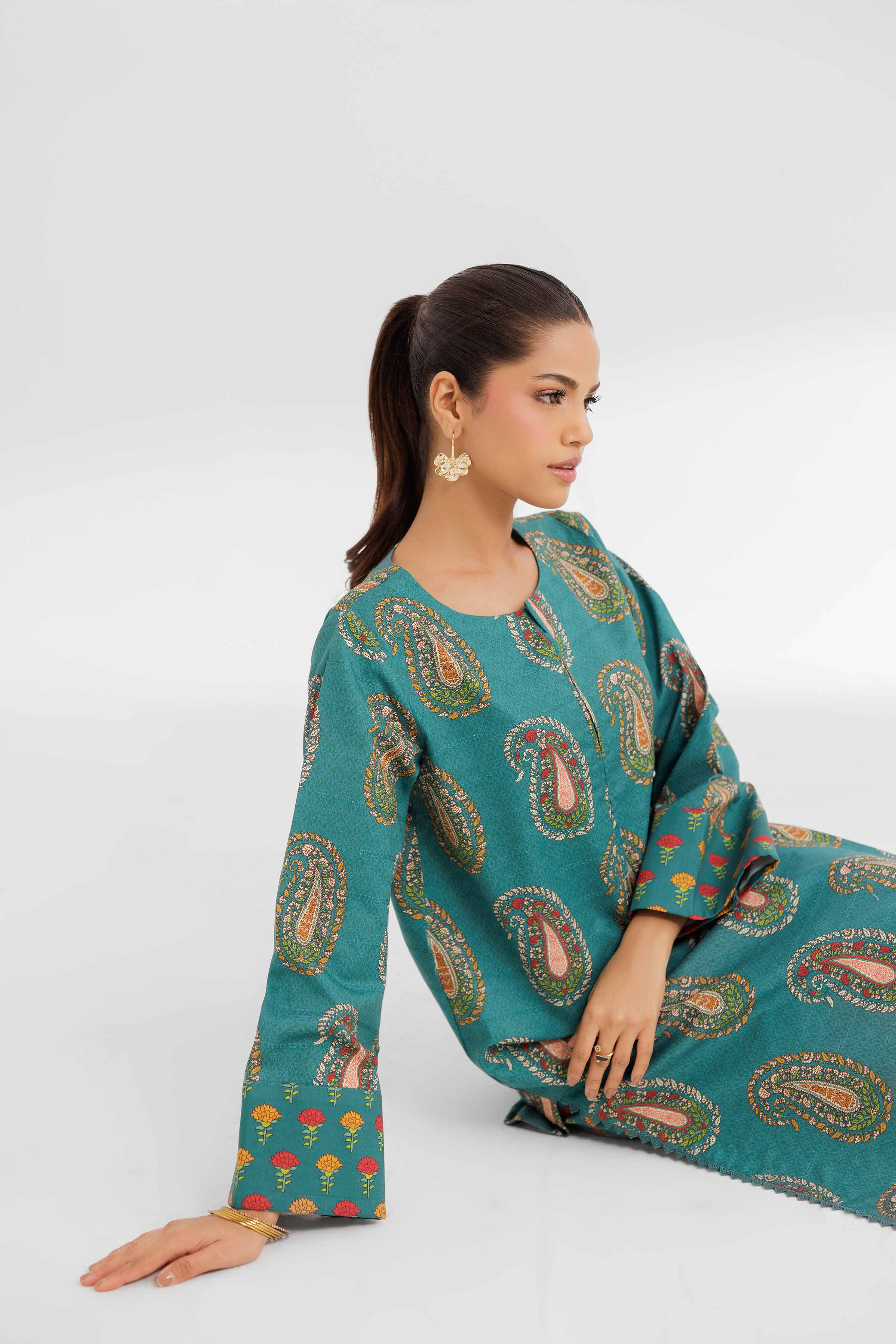 2 Piece - Printed Suit - 42502162 for Women - Unstitched Collection | Nishat | Shop Online