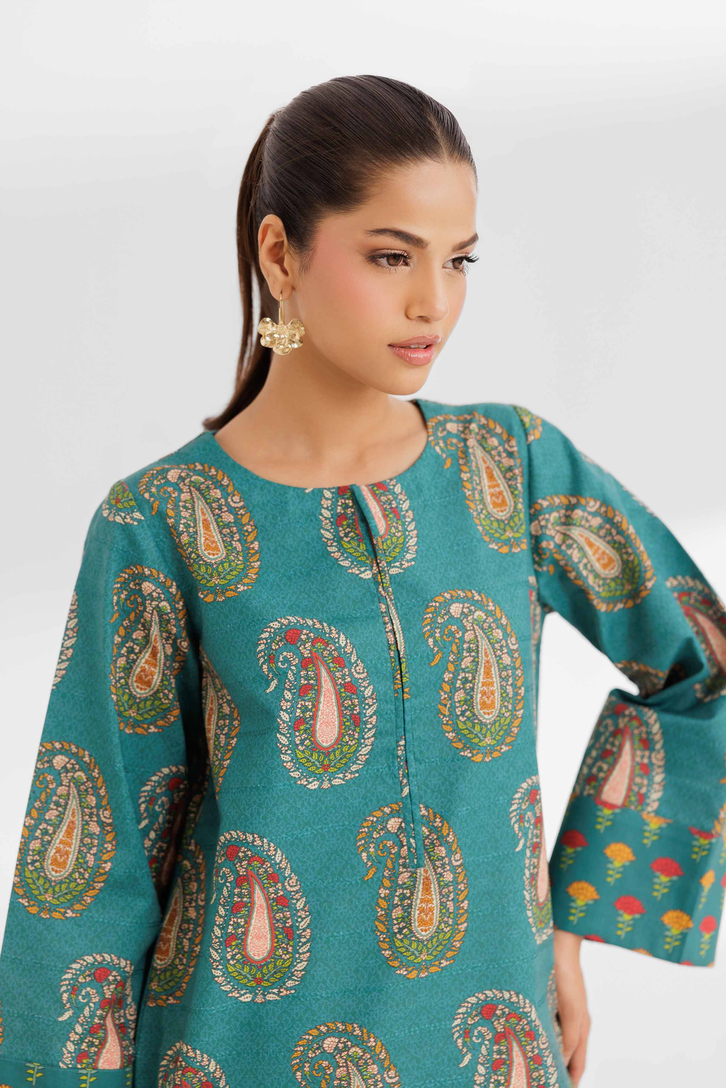 2 Piece - Printed Suit - 42502162 for Women - Unstitched Collection | Nishat | Shop Online