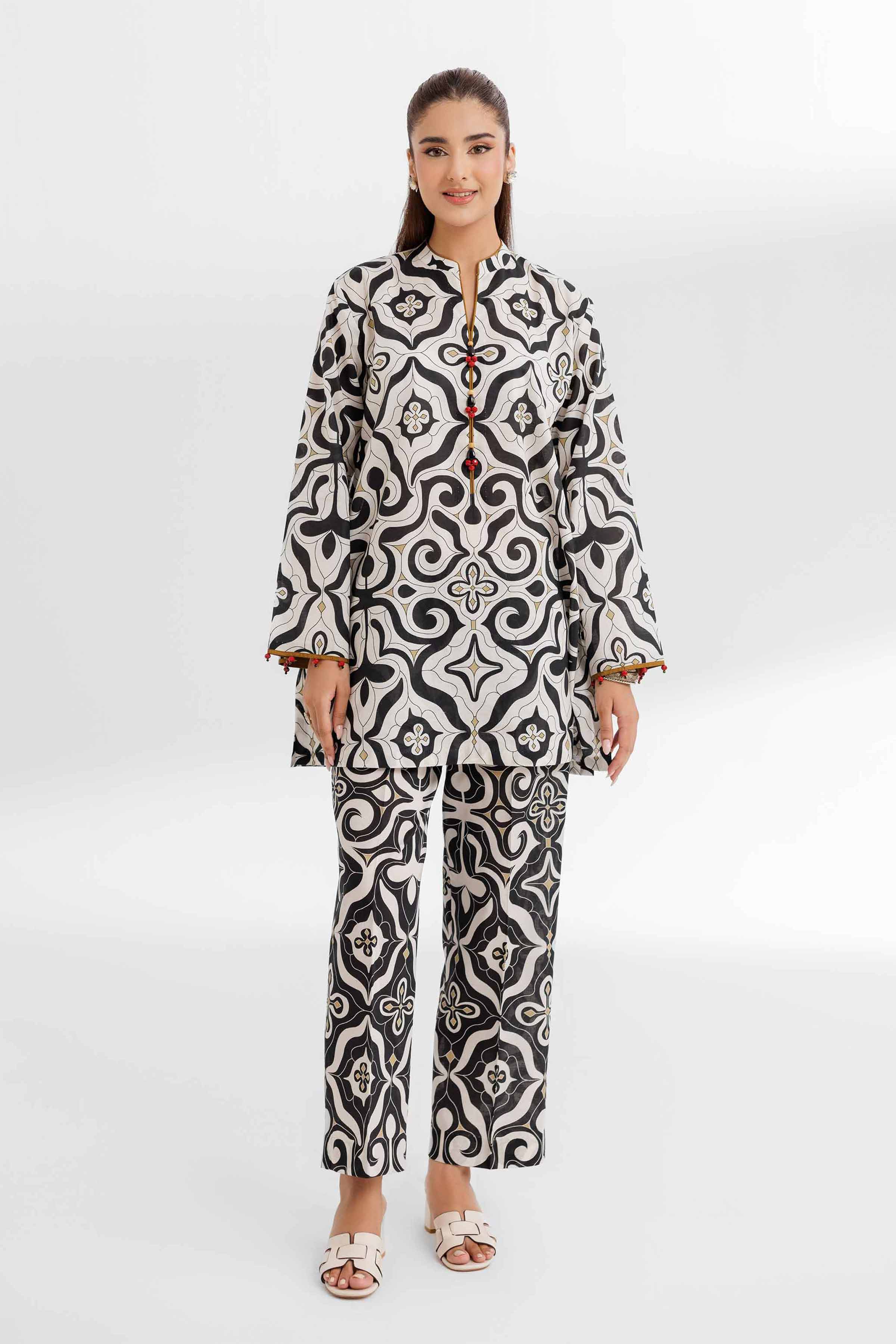 2 Piece - Printed Suit - 42502169 for Women - Unstitched Collection | Nishat | Shop Online