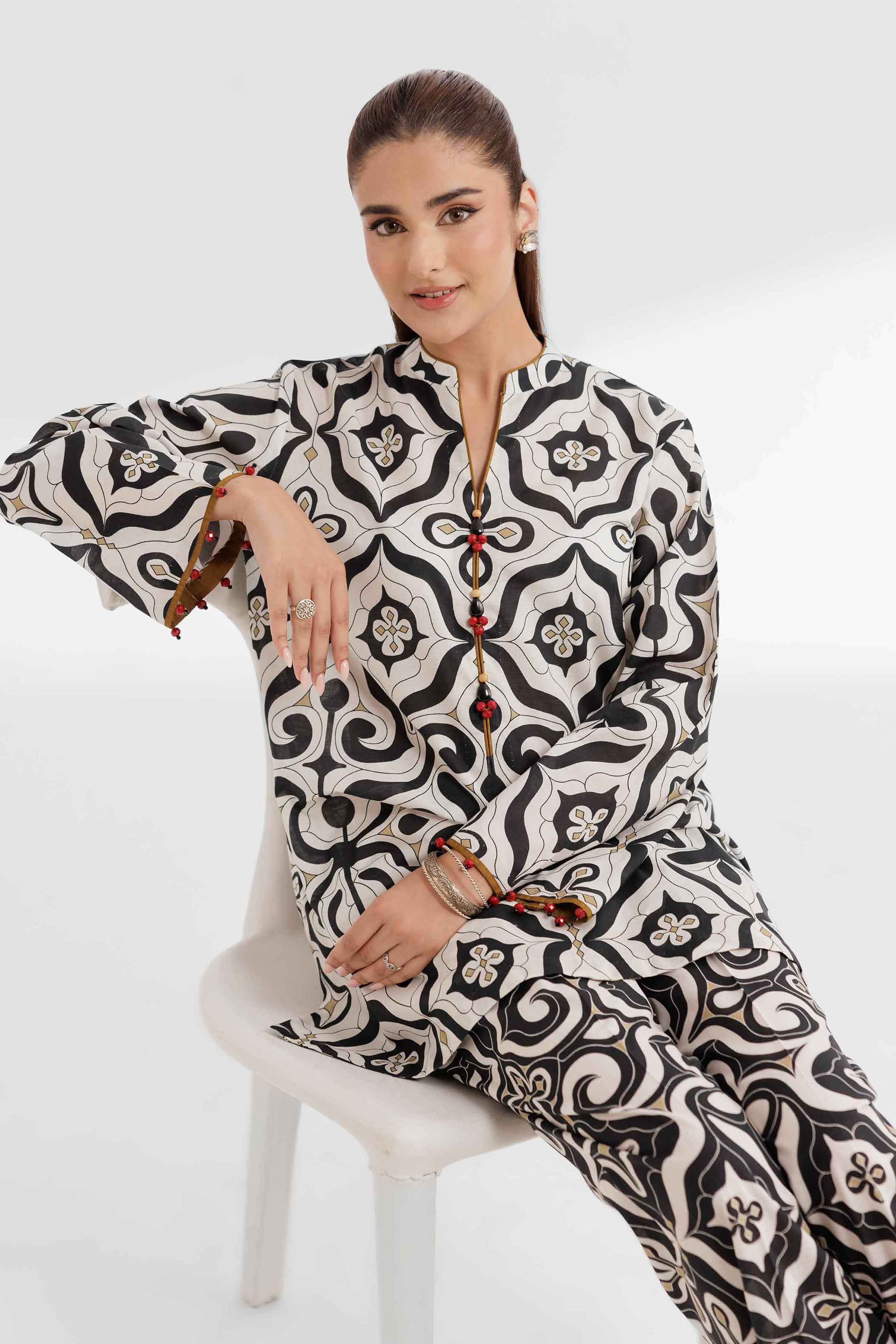 2 Piece - Printed Suit - 42502169 for Women - Unstitched Collection | Nishat | Shop Online