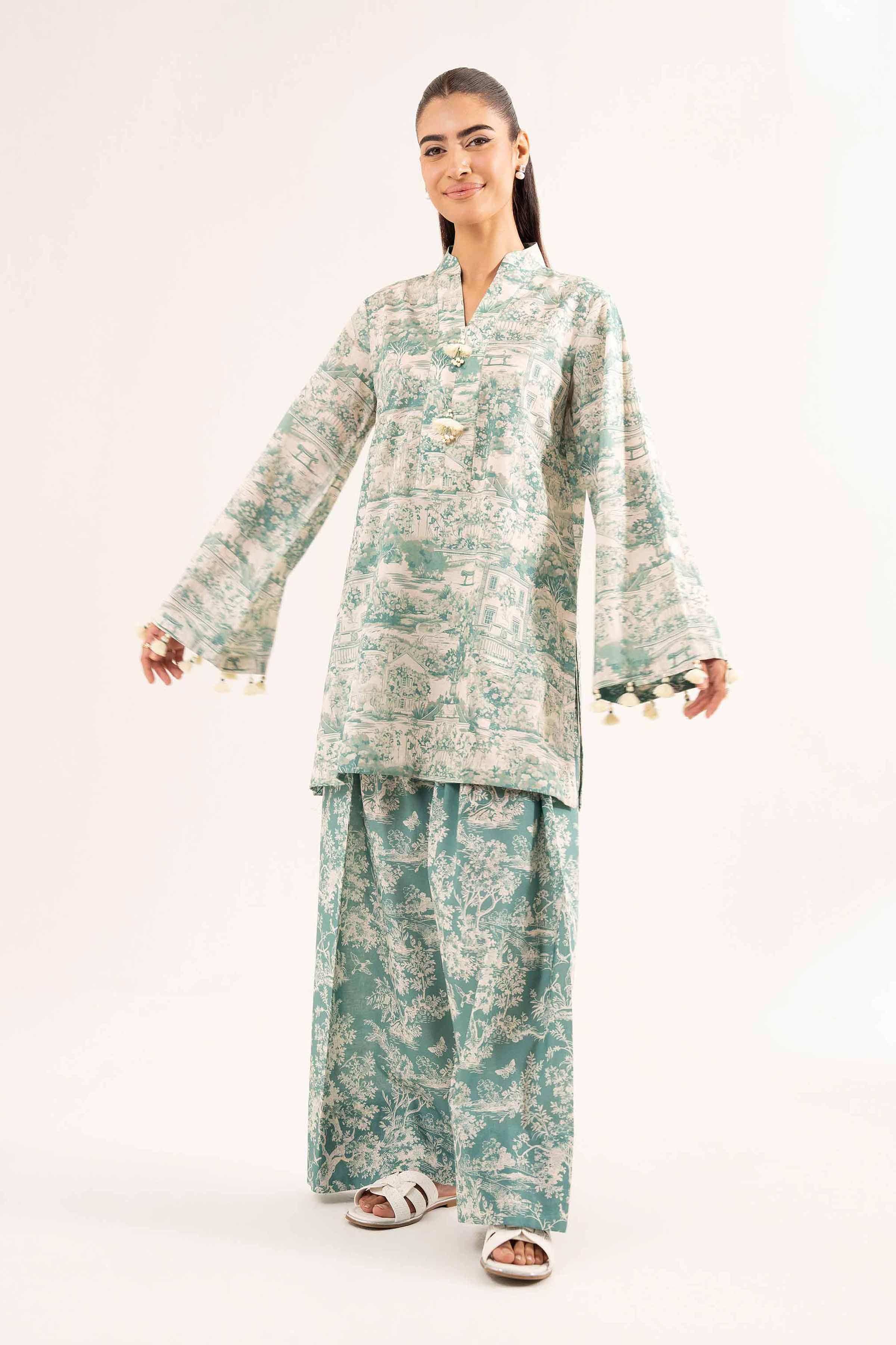 2 Piece - Printed Suit - 42502173 for Women - Unstitched Collection | Nishat | Shop Online