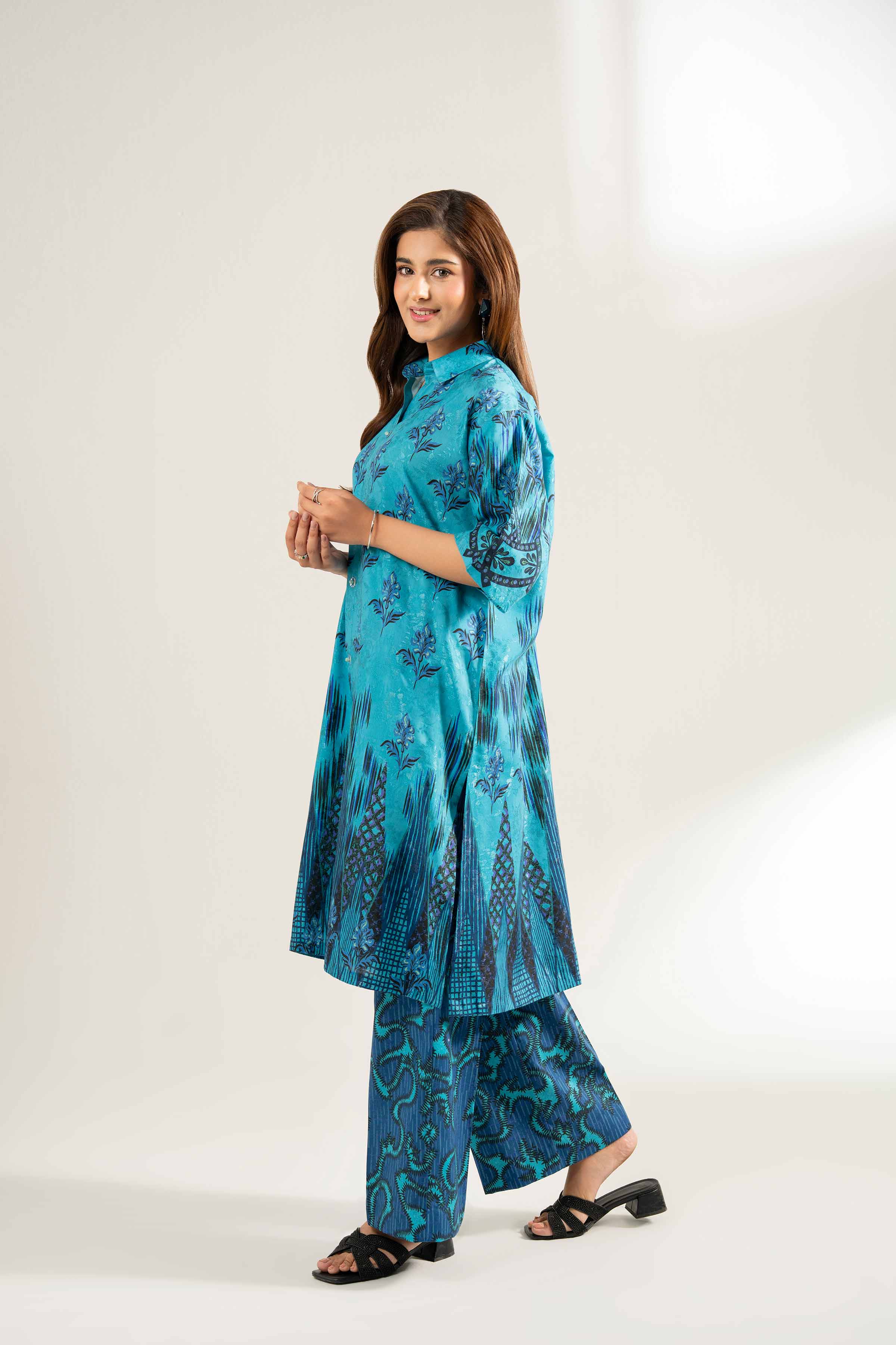 2 Piece - Digital Printed Suit - 42502175 for Women - Unstitched Collection | Nishat | Shop Online
