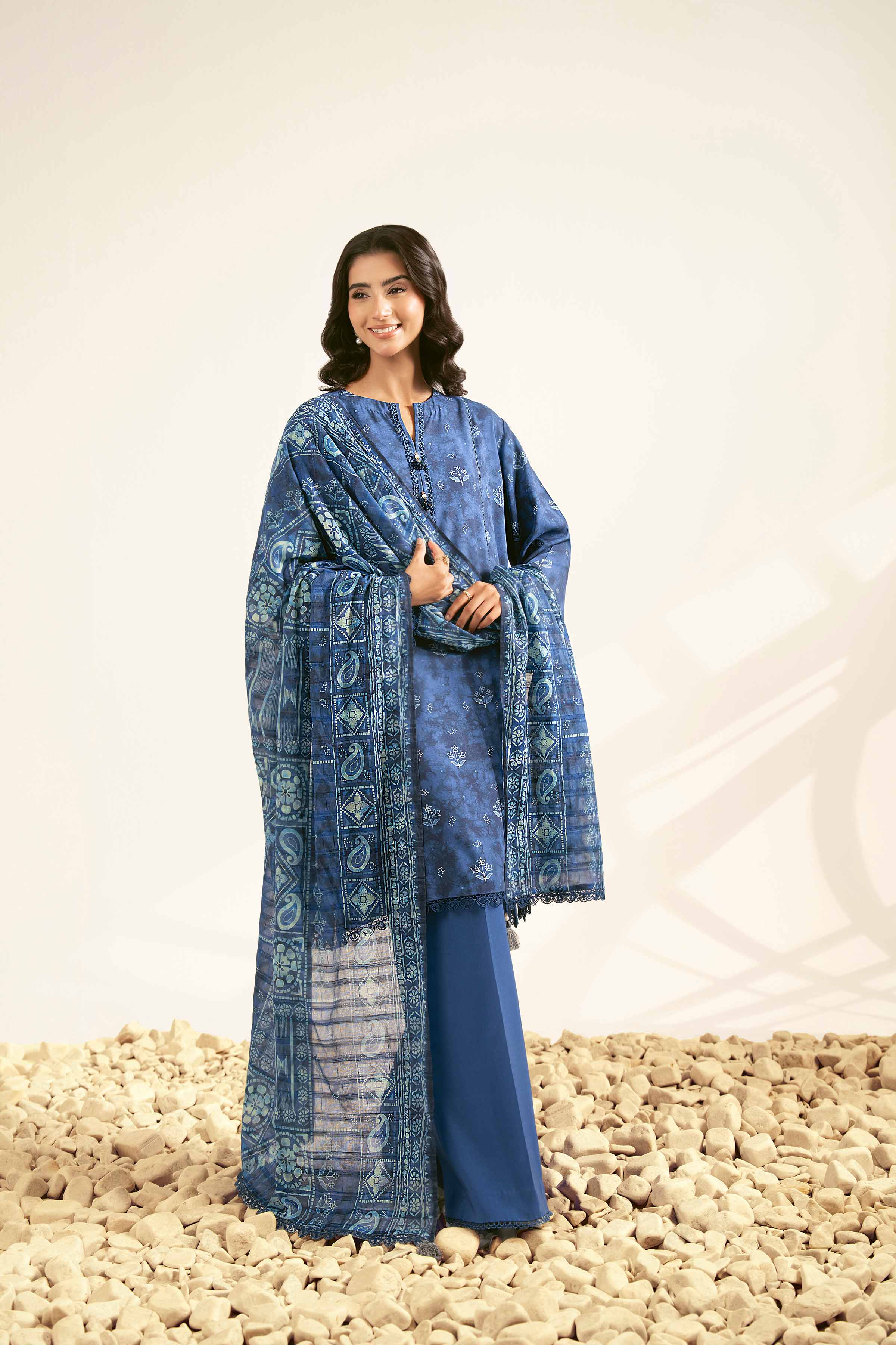 3 Piece - Printed Suit - 42502184 for Women - Unstitched Collection | Nishat | Shop Online