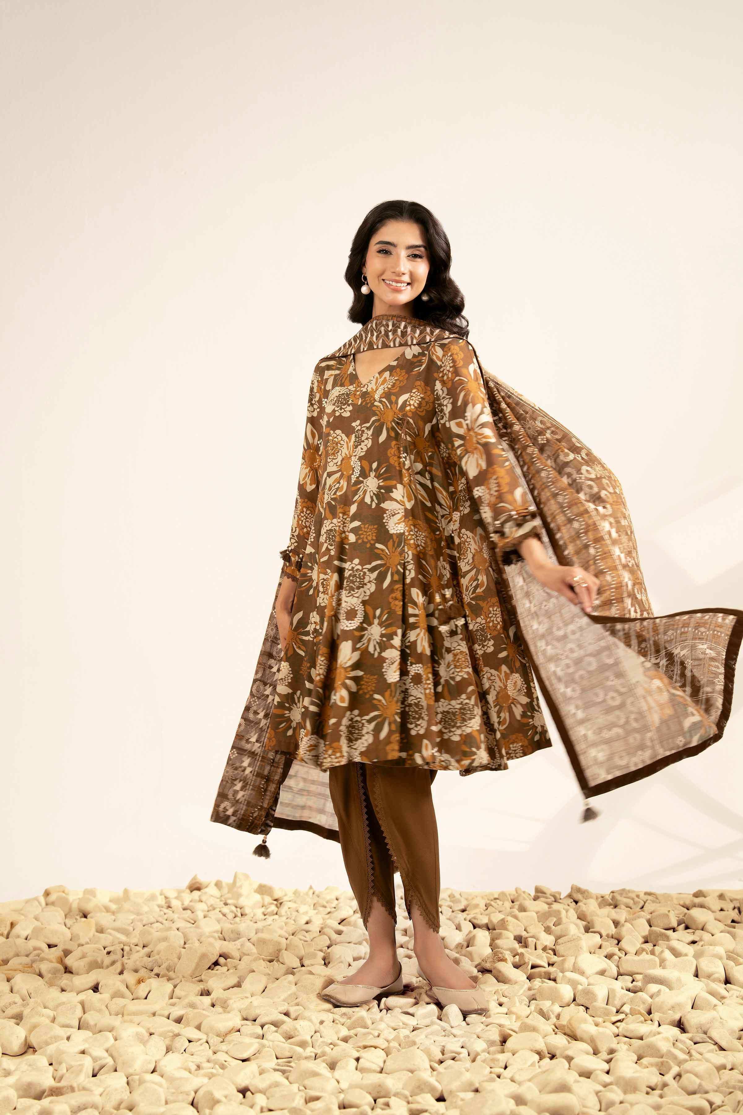 3 Piece - Printed Suit - 42502187 for Women - Unstitched Collection | Nishat | Shop Online