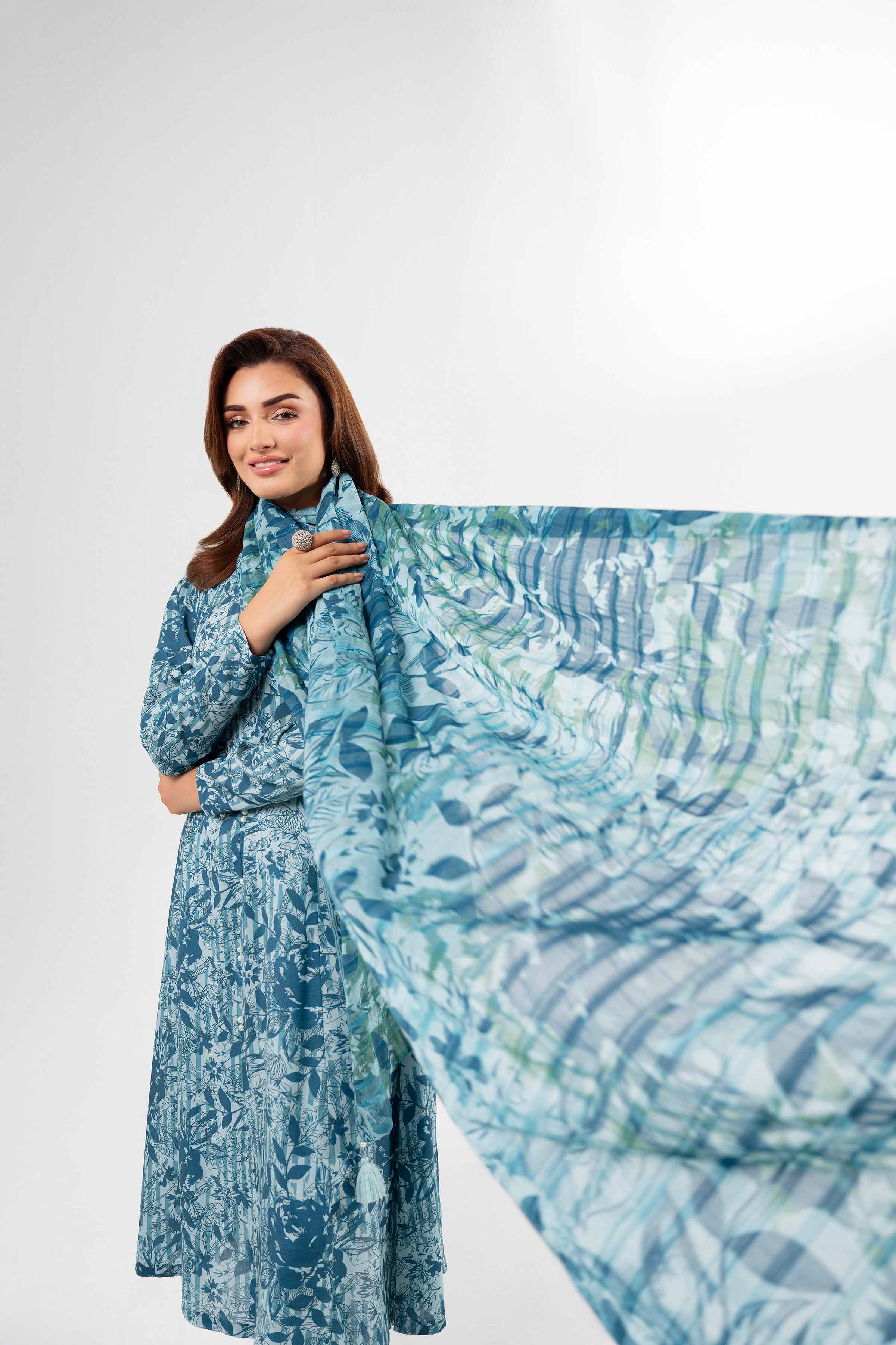 3 Piece - Printed Suit - 42502188 for Women - Unstitched Collection | Nishat | Shop Online