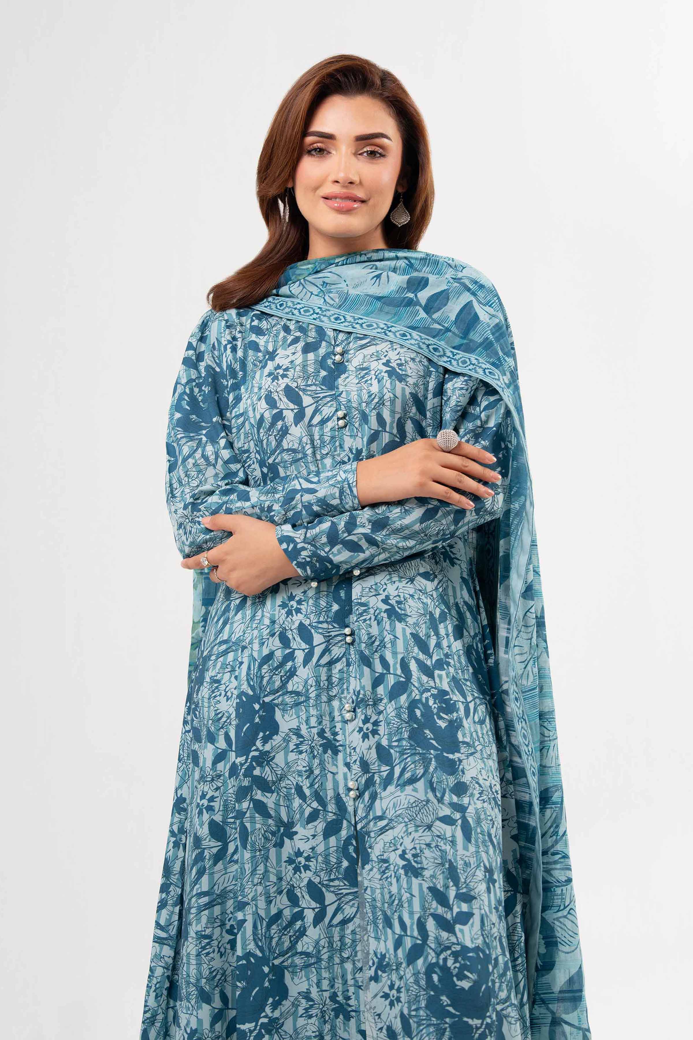 3 Piece - Printed Suit - 42502188 for Women - Unstitched Collection | Nishat | Shop Online