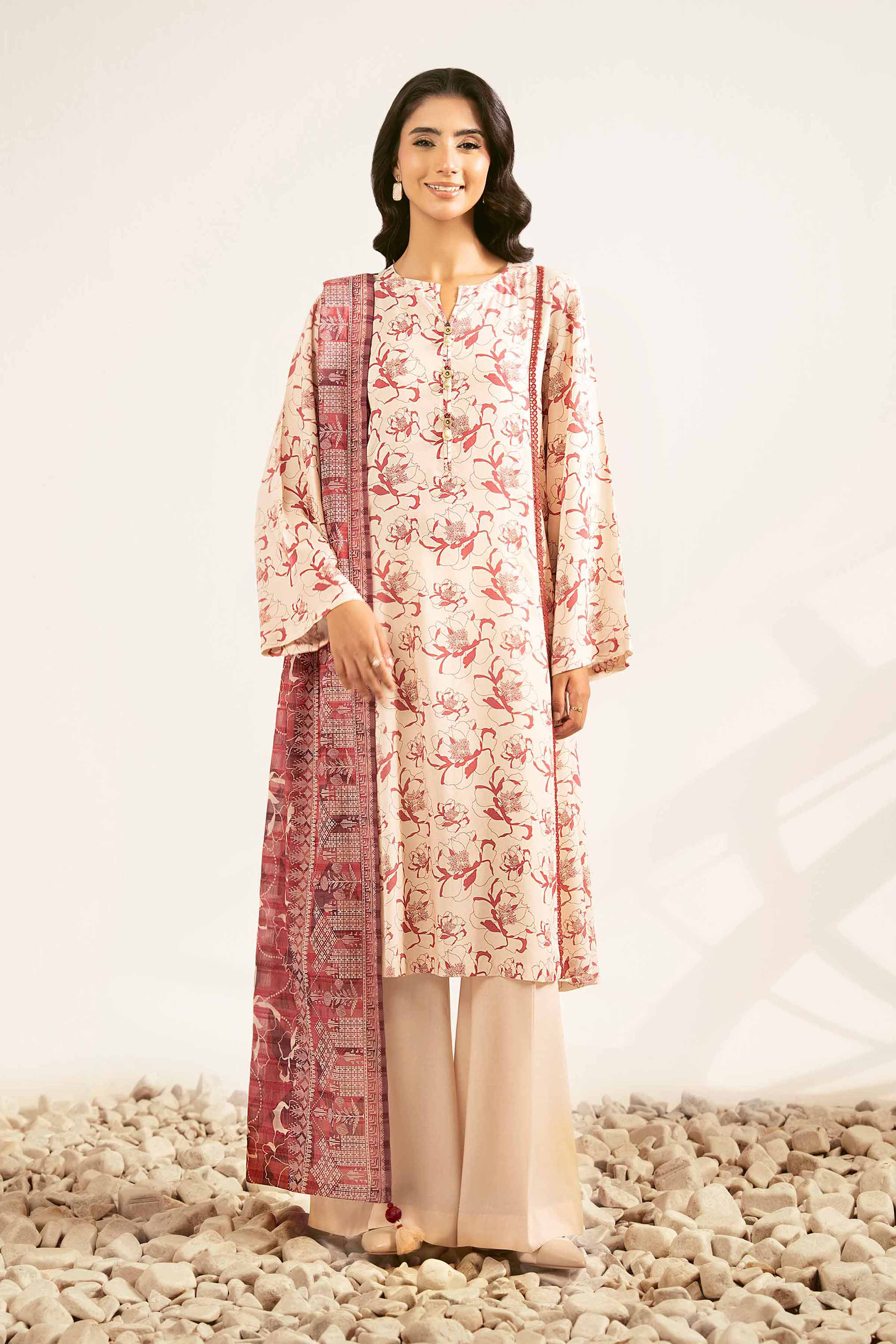 3 Piece - Printed Suit - 42502189 for Women - Unstitched Collection | Nishat | Shop Online