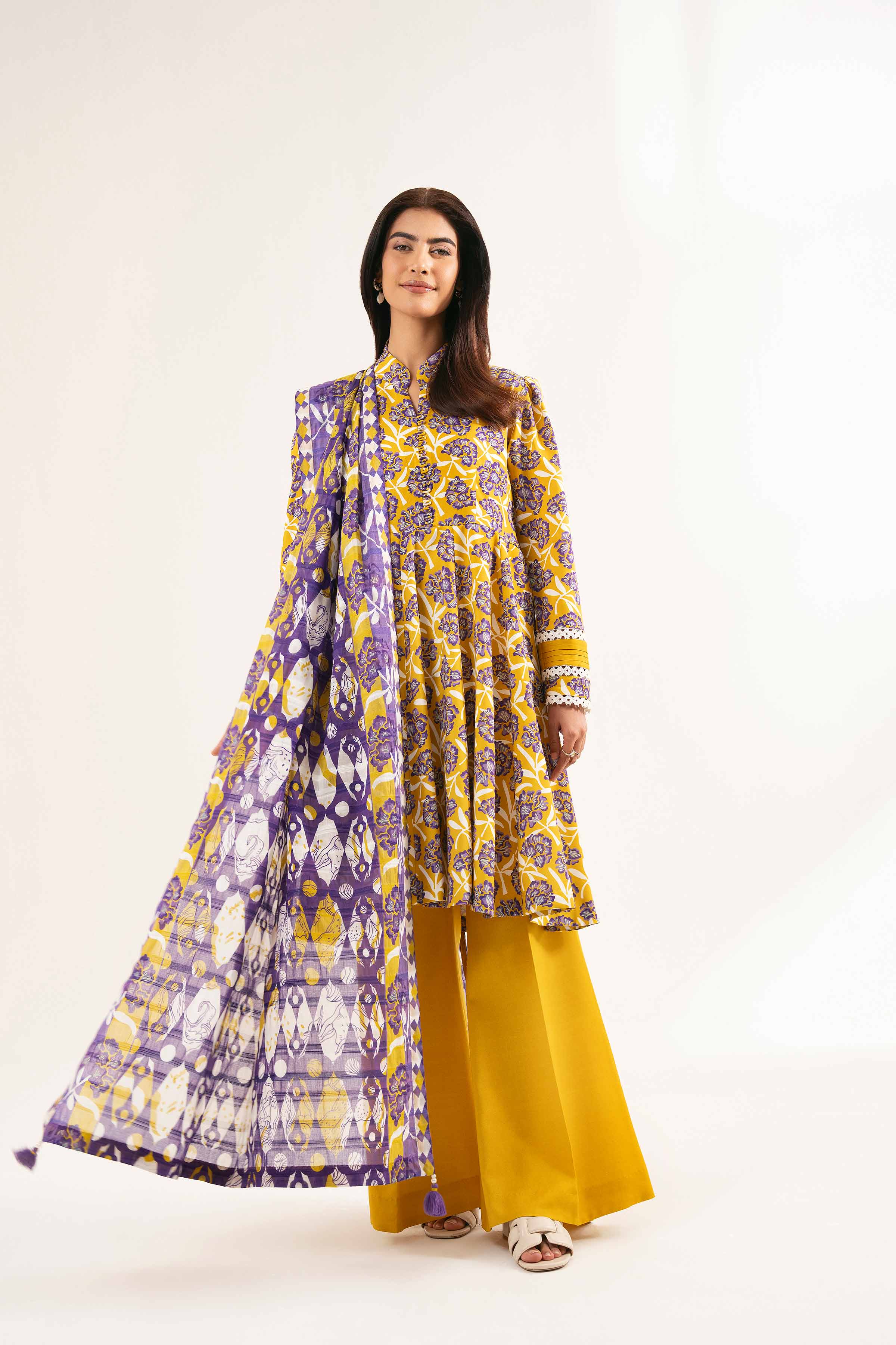 3 Piece - Printed Suit - 42502190 for Women - Unstitched Collection | Nishat | Shop Online