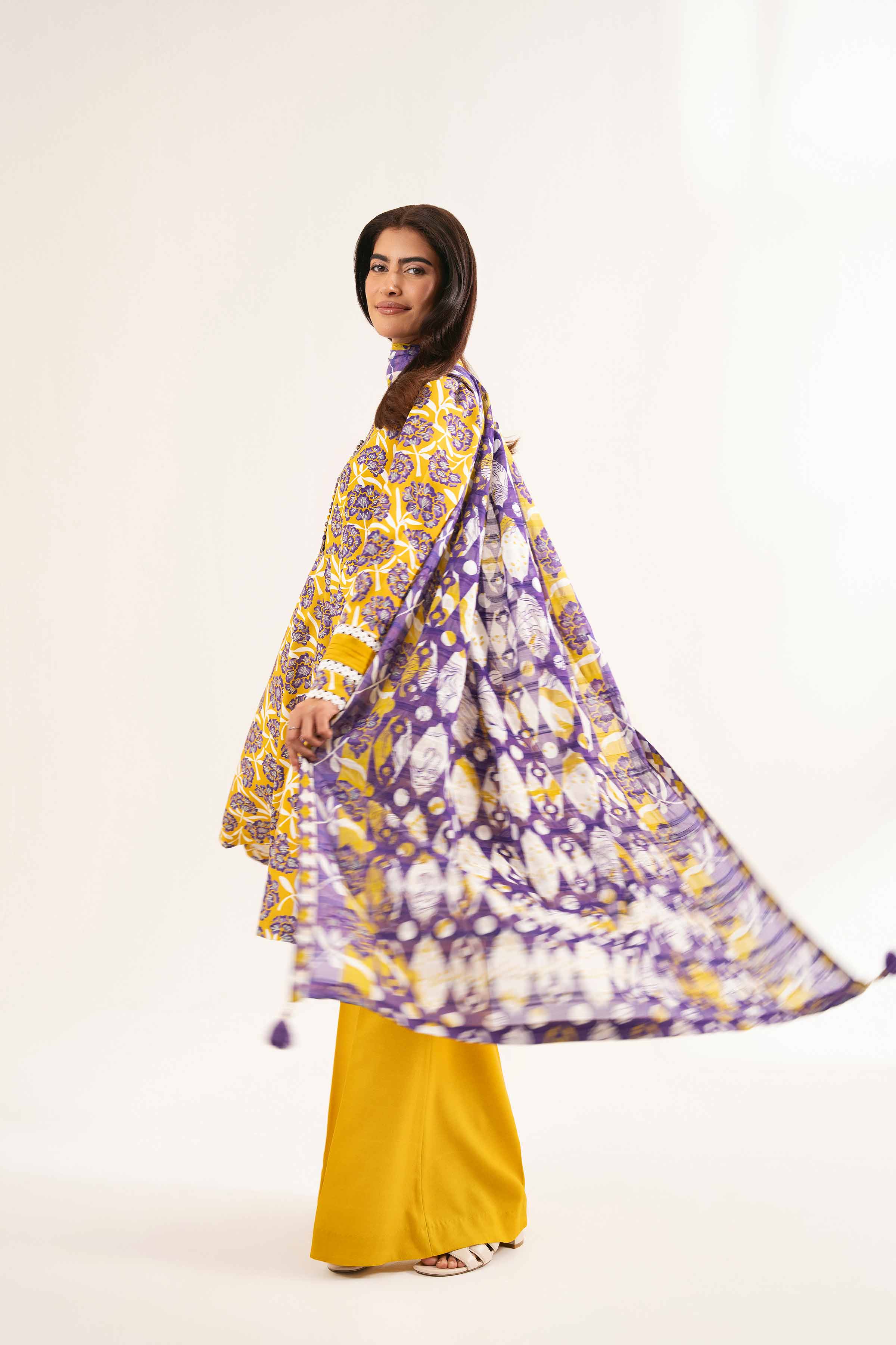 3 Piece - Printed Suit - 42502190 for Women - Unstitched Collection | Nishat | Shop Online