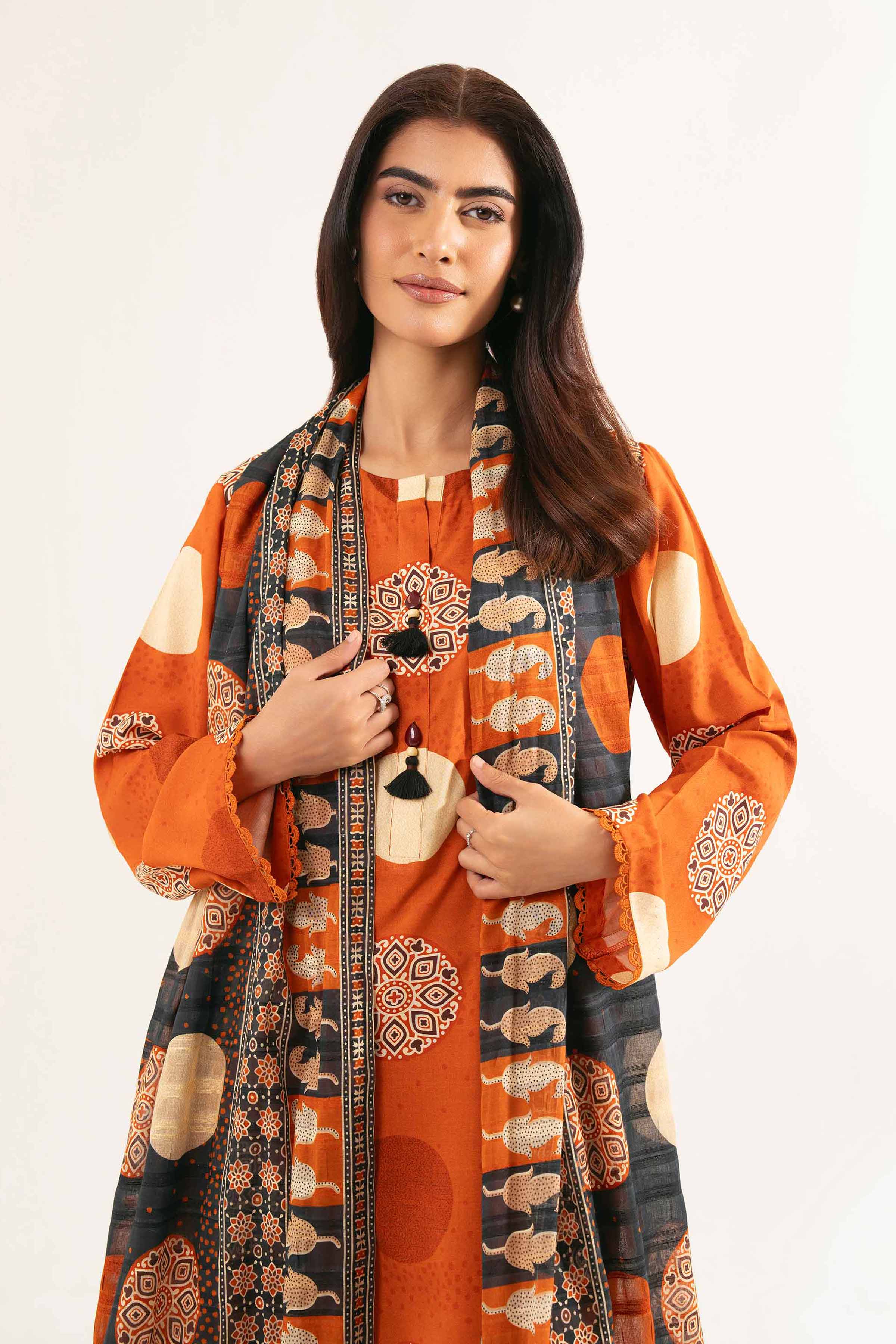 3 Piece - Printed Suit - 42502191 for Women - Unstitched Collection | Nishat | Shop Online