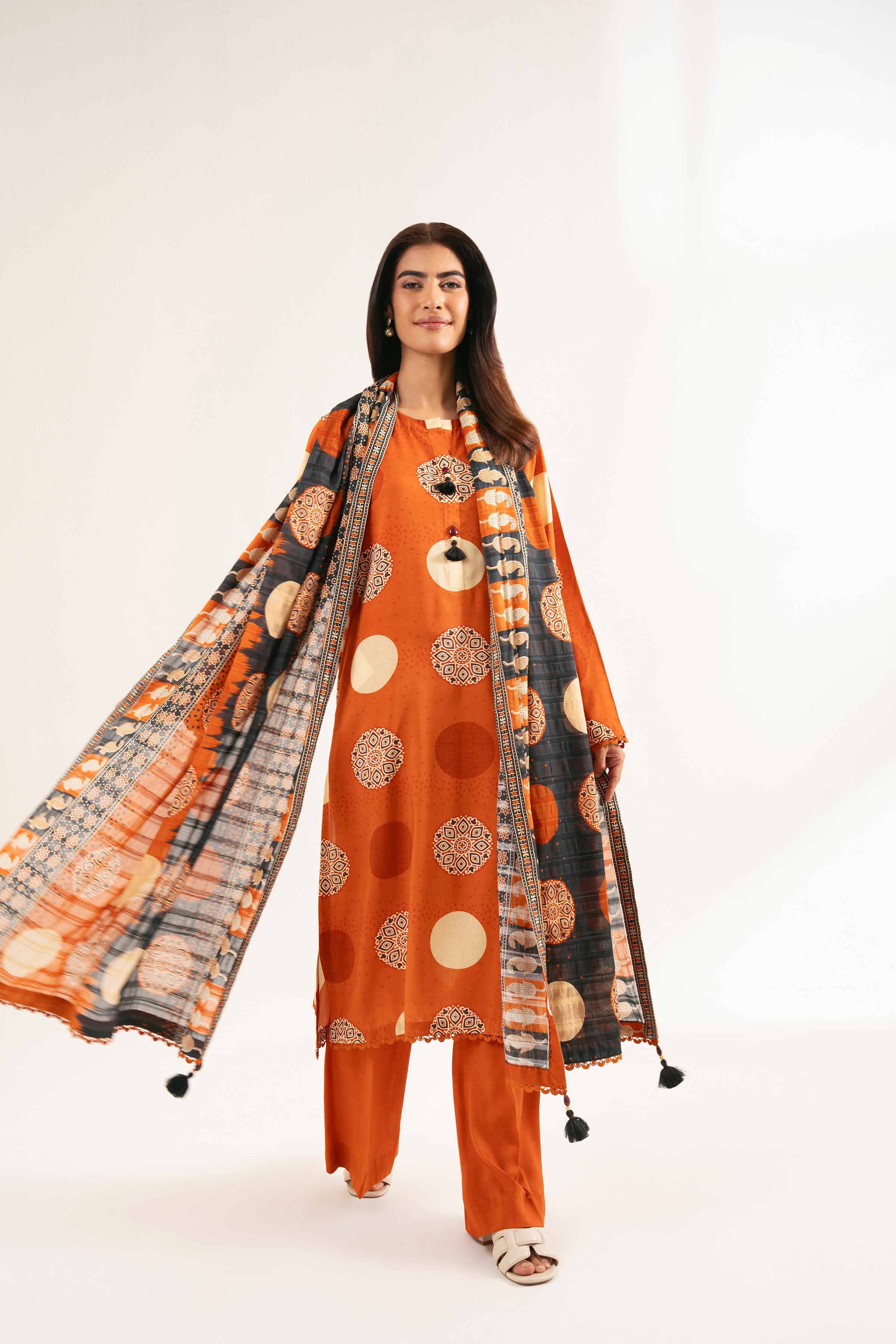 3 Piece - Printed Suit - 42502191 for Women - Unstitched Collection | Nishat | Shop Online