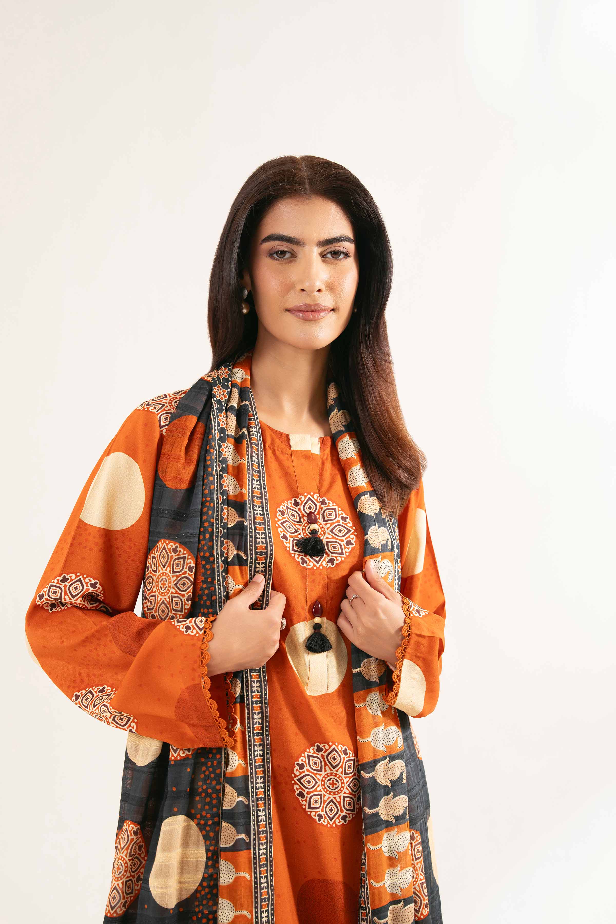 3 Piece - Printed Suit - 42502191 for Women - Unstitched Collection | Nishat | Shop Online