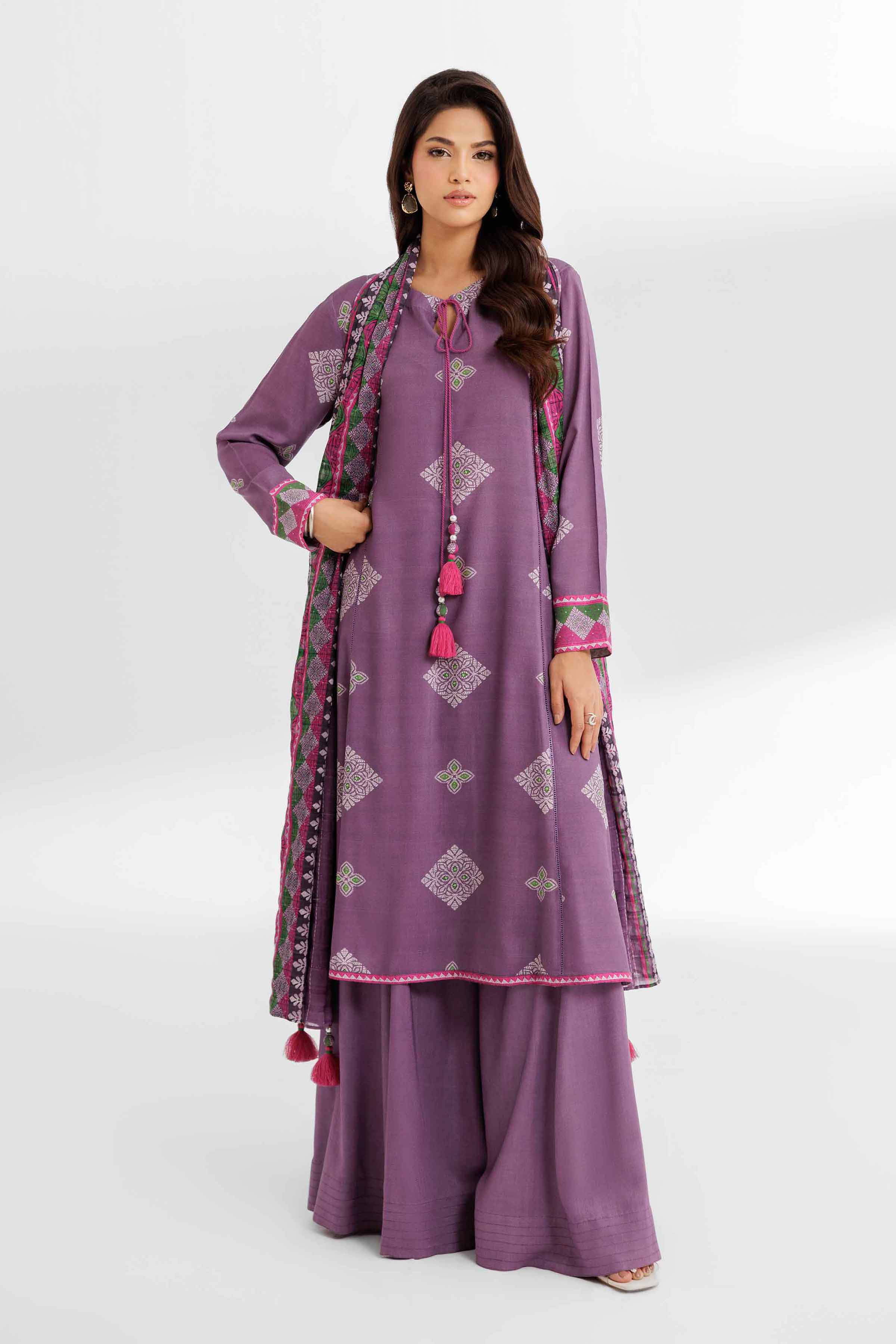 3 Piece - Printed Suit - 42502193 for Women - Unstitched Collection | Nishat | Shop Online