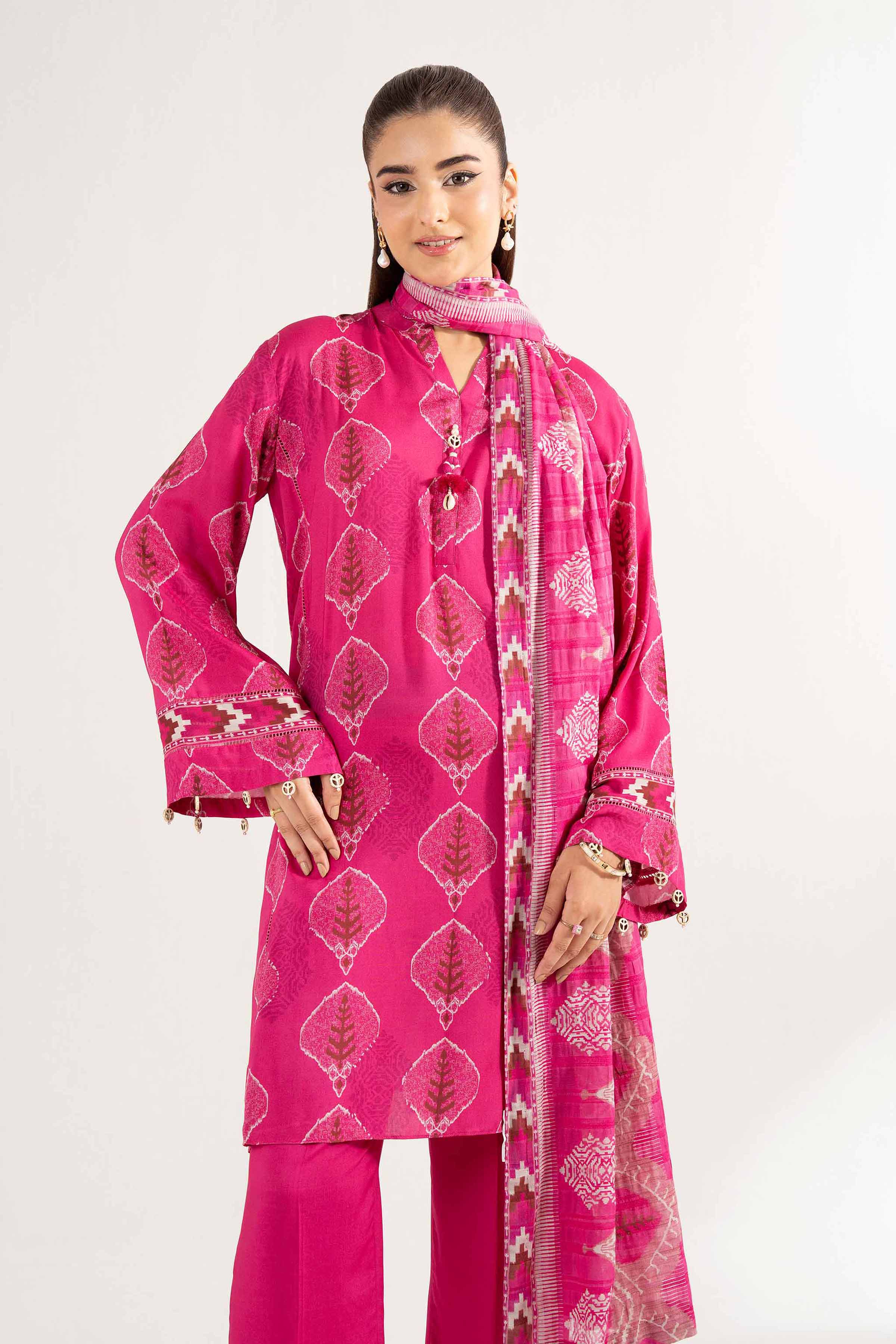 3 Piece - Printed Suit - 42502194 for Women - Unstitched Collection | Nishat | Shop Online