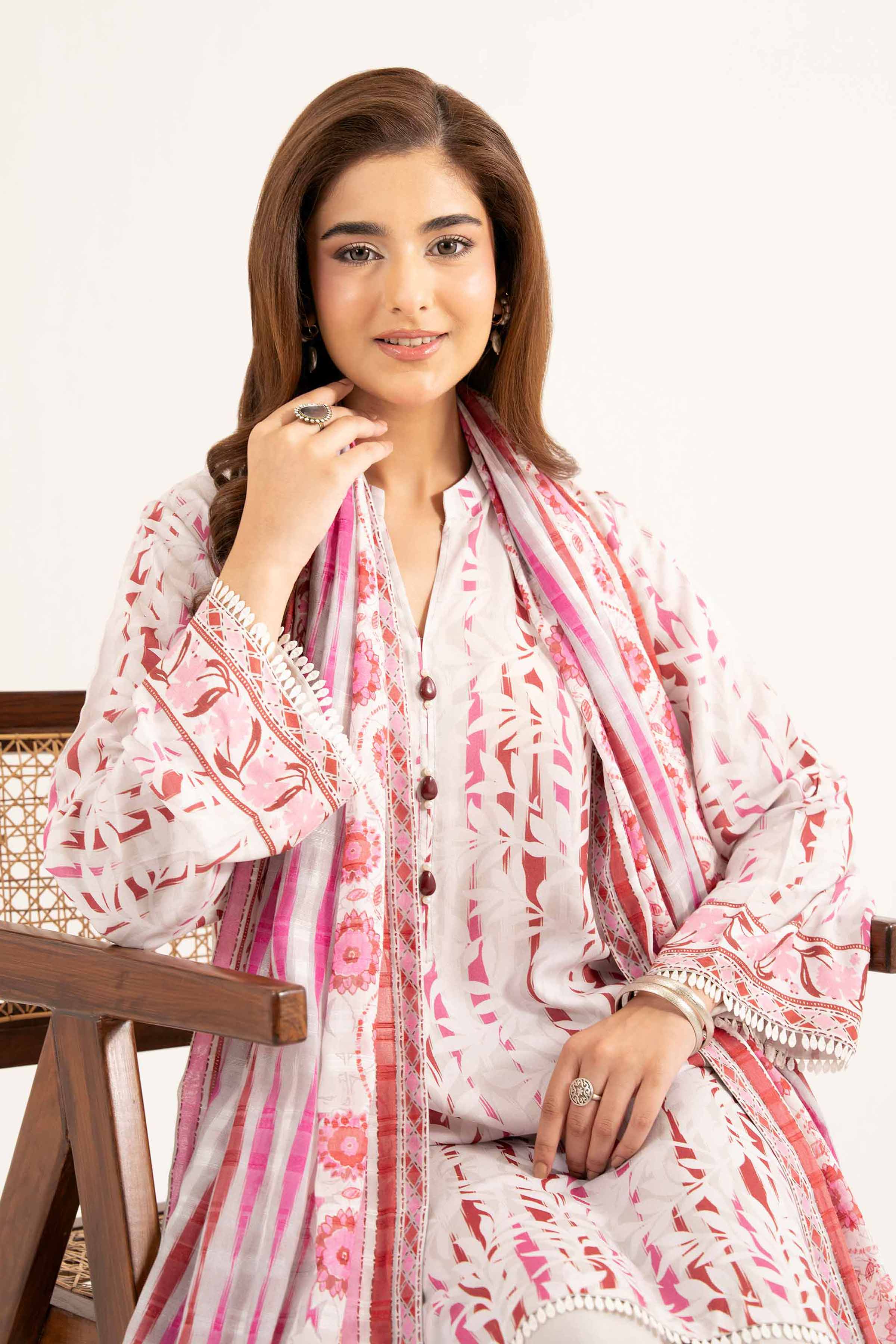 3 Piece - Printed Suit - 42502195 for Women - Unstitched Collection | Nishat | Shop Online