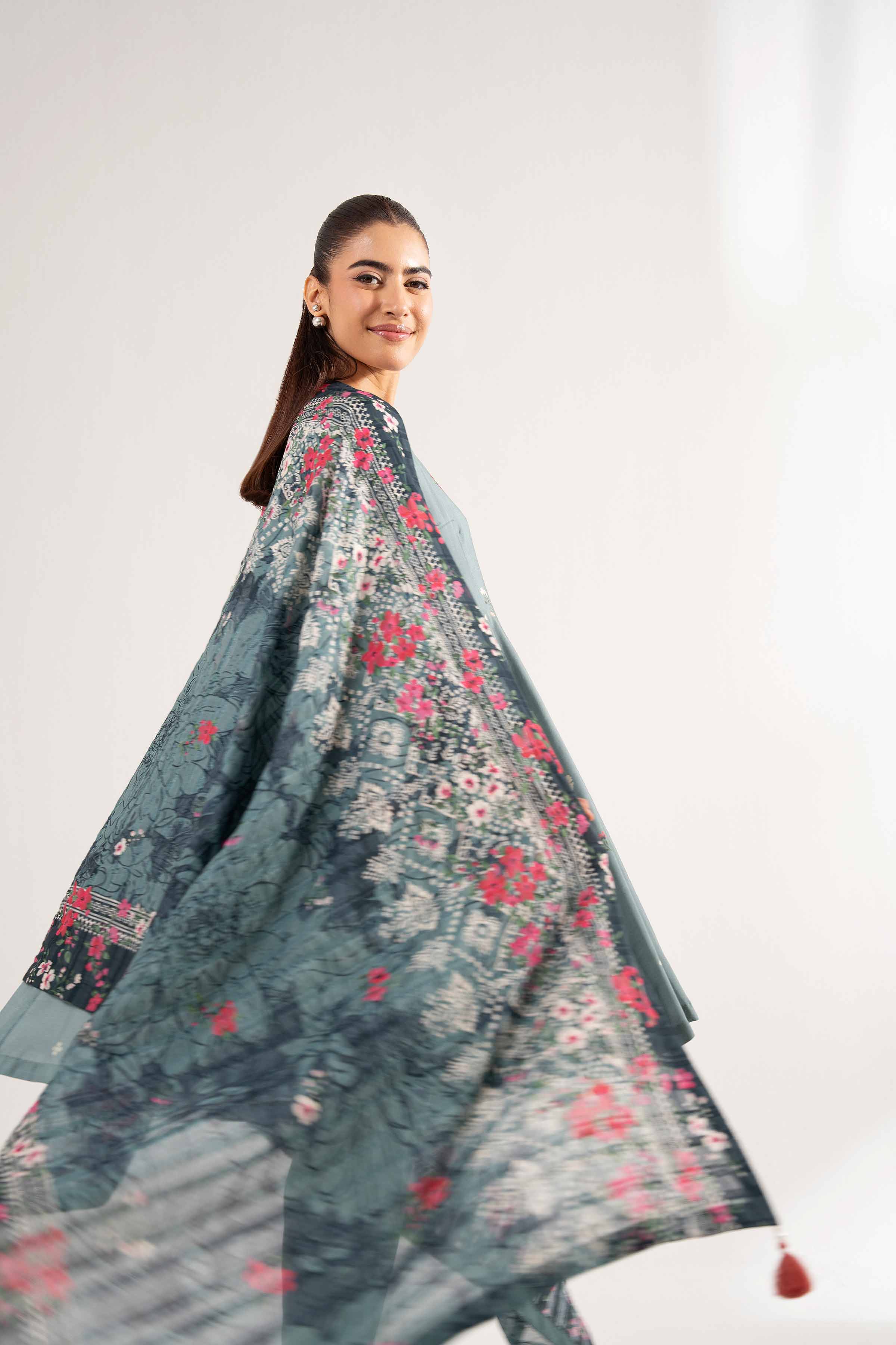 3 Piece - Printed Suit - 42502197 for Women - Unstitched Collection | Nishat | Shop Online